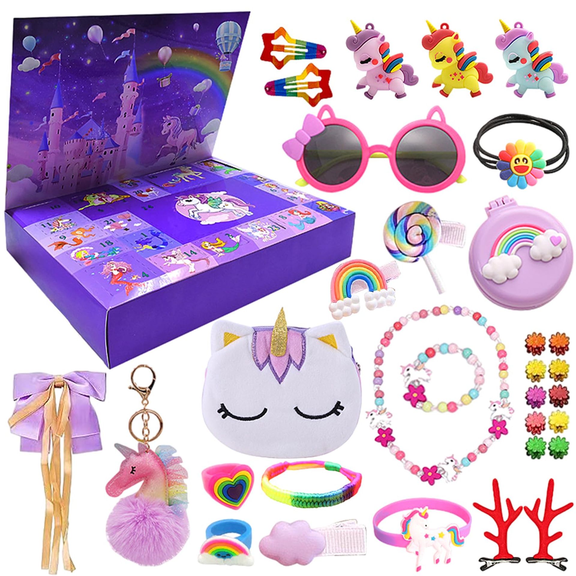 Unicorn Gifts for Girls Age 2-8 - Jewellery & Makeup Set - Perfect Birthday Present