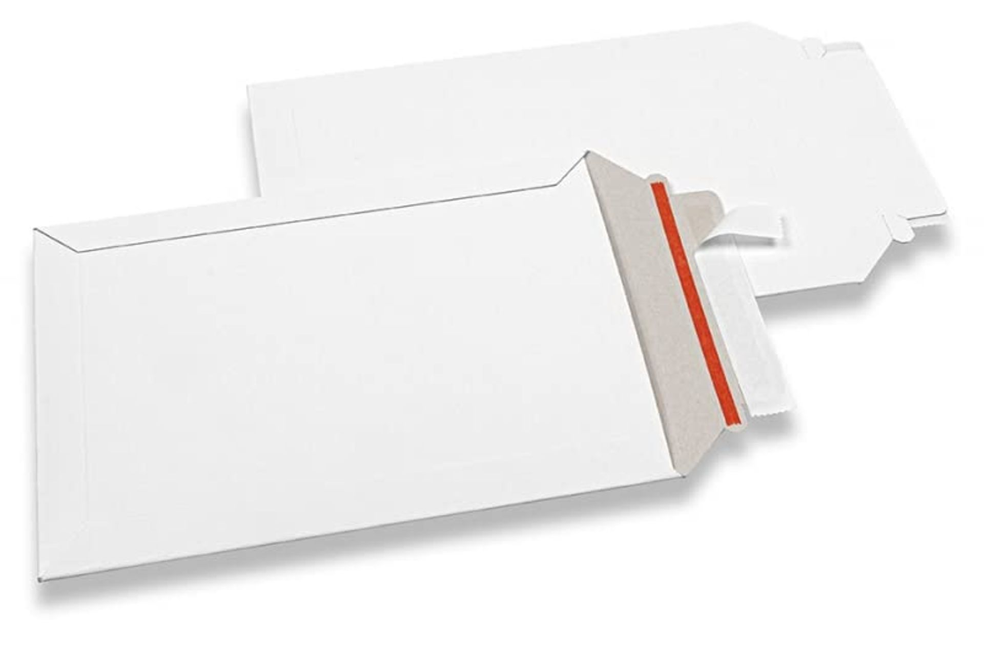 Pack of 20X (C5 - A5) White Rigid All Board Envelope Mailers 229x162mm by Greener Route, Stay Flat Cardboard Envelopes with Peel and Seal Strip - Biodegradable, compostable, Recyclable
