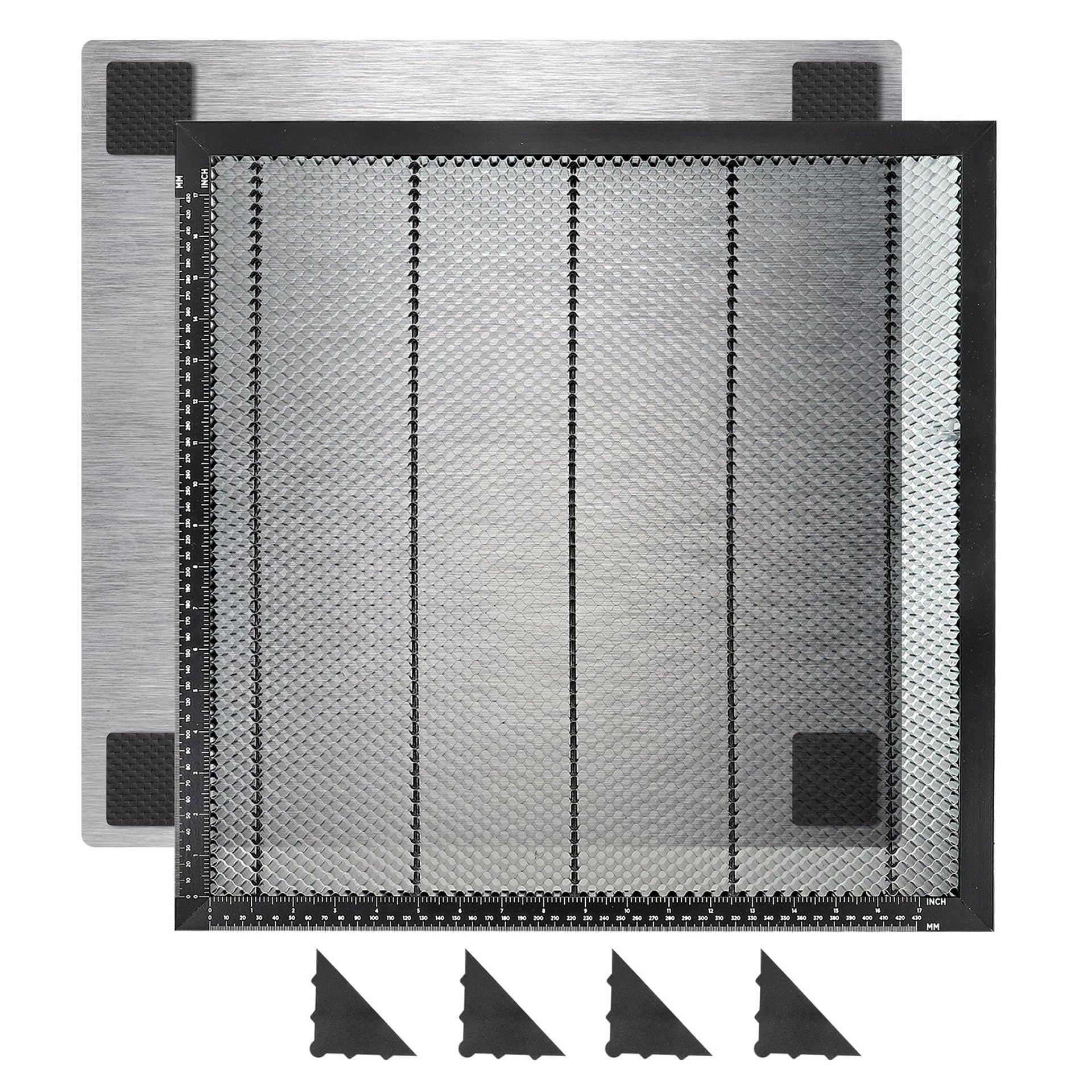 Honeycomb Laser Bed Cutting Table 500x500mm with Aluminium Plate for Clean Precision Cuts & Engraving