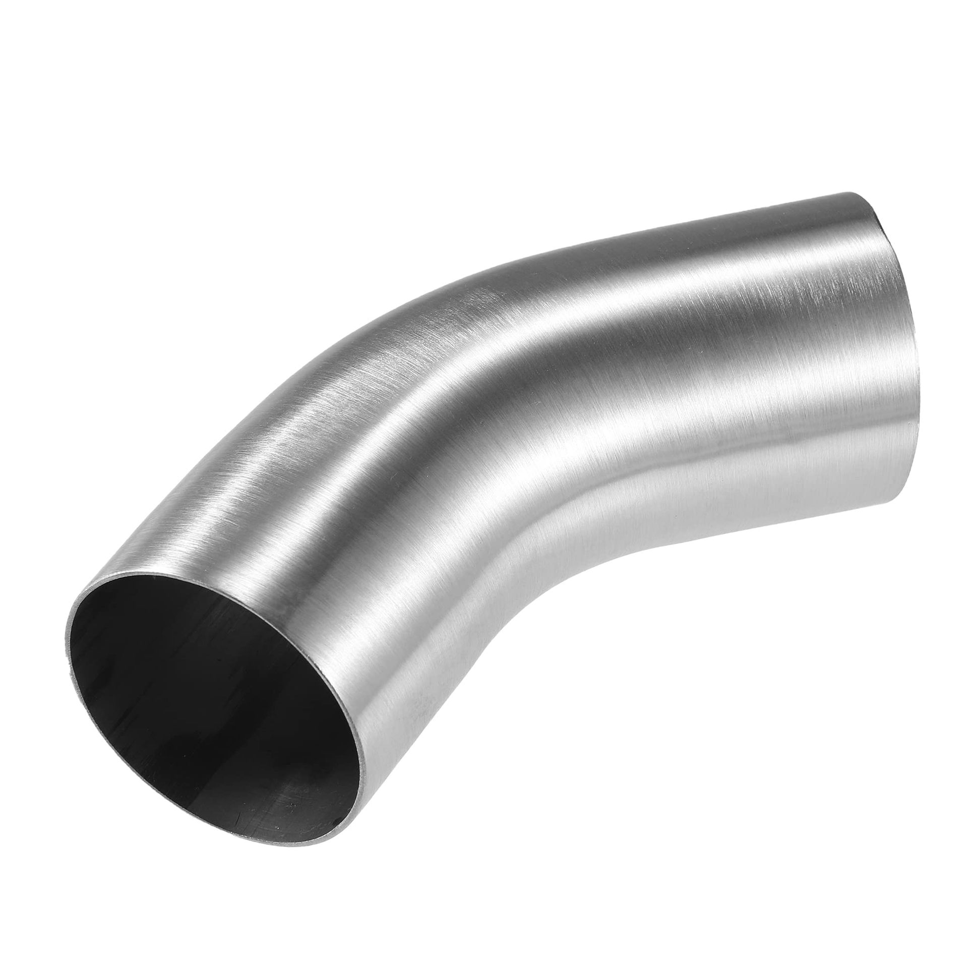 Stainless Steel Exhaust Elbow Pipe 45 Degree Bend Universal Car Fitting - Silver 2.75 Inch