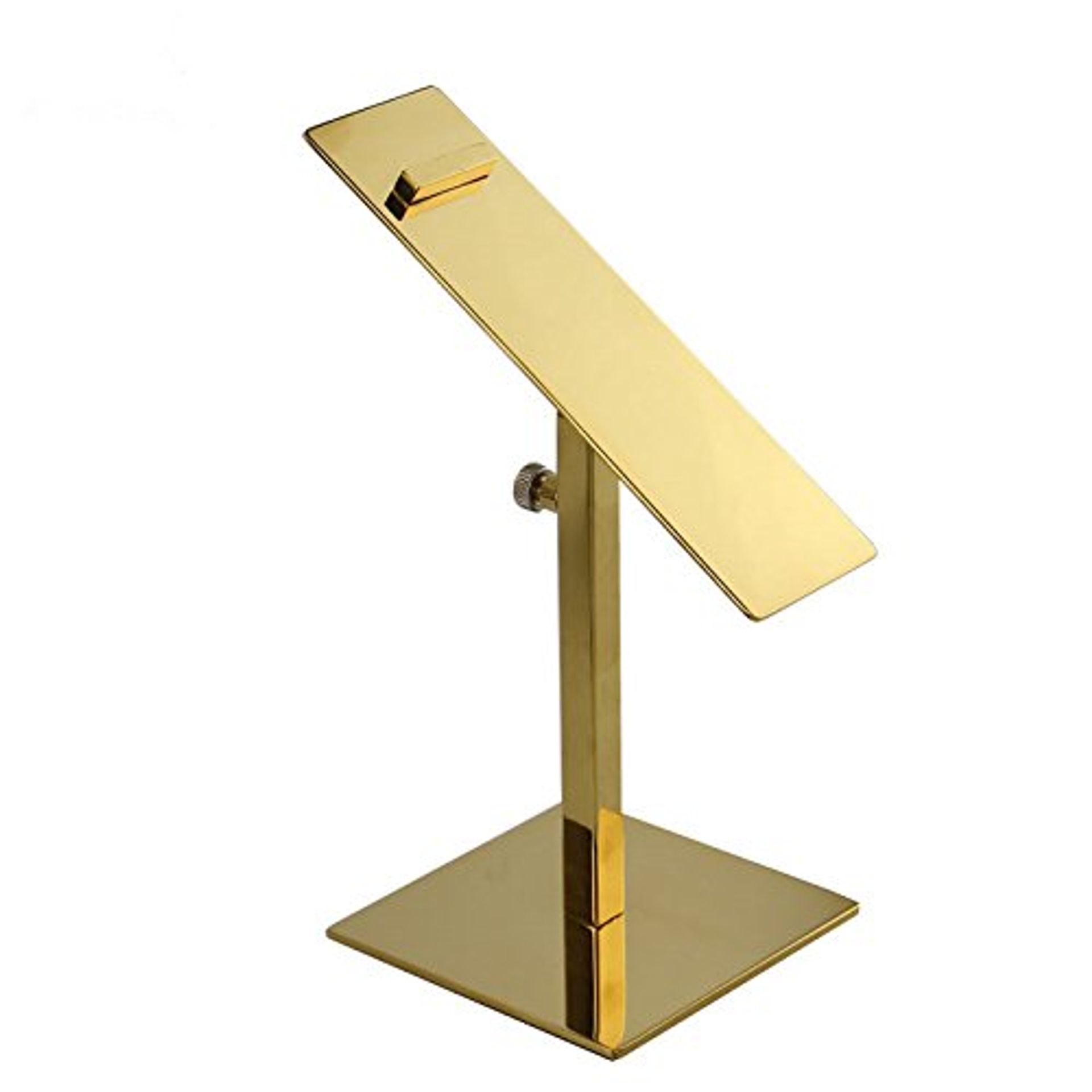 Gold Mirror Stainless Steel Adjustable Shoe Display Stand Holder - Sleek & Stylish