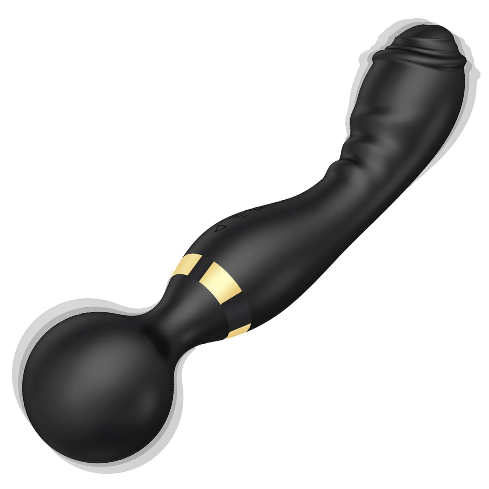 G Spot Vibrator Dual-Sided with 20 Modes 8 Speeds Waterproof Quiet USB Rechargeable - Black