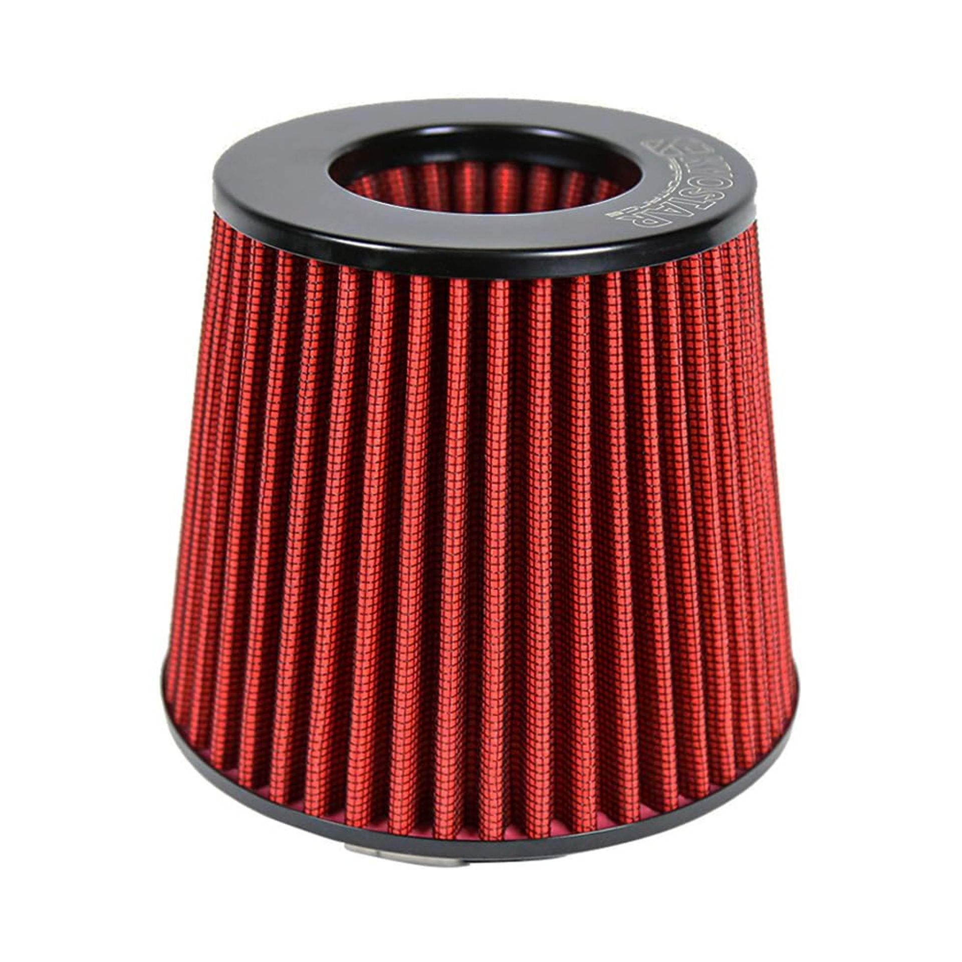 Universal Car Air Intake Cone Filter Replacement High Flow Dry Performance Filter - Red 89mm