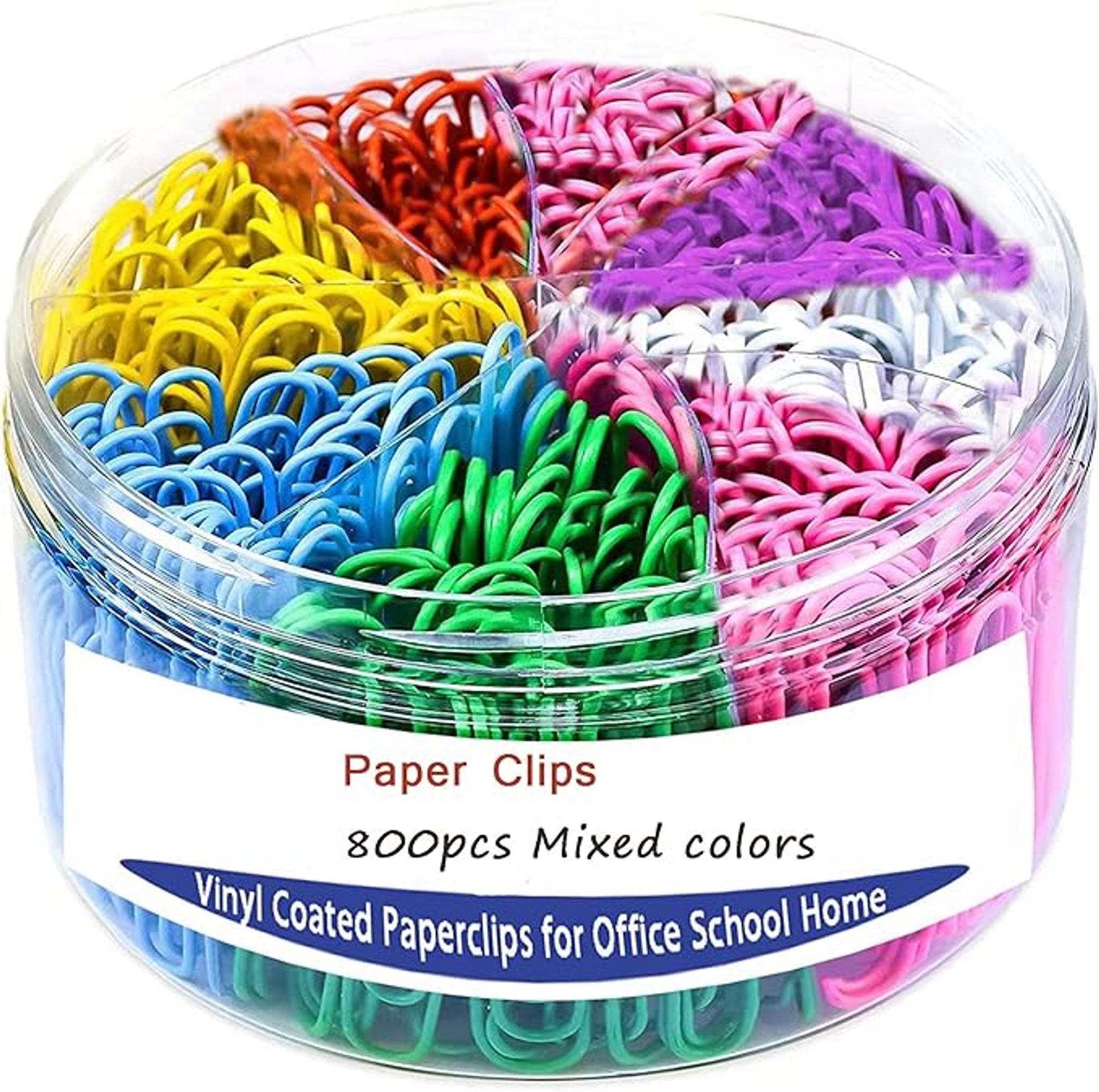 800Pcs Mixed Colour Paper Clips & Bulldog Clips Set for Office & School Supplies
