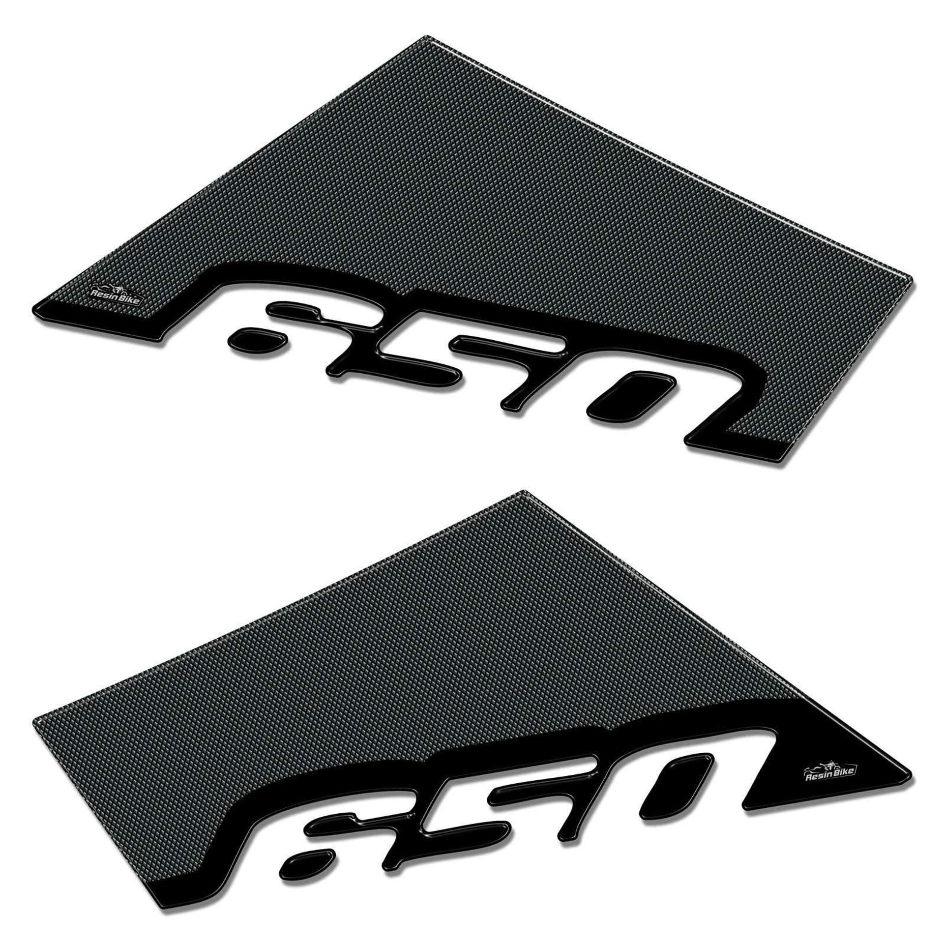 Resin Bike Motorcycle 3D Tank Stickers Compatible with Suzuki V-Strom 650 XT ABS 2017–2021 Protective Side Decals - Black