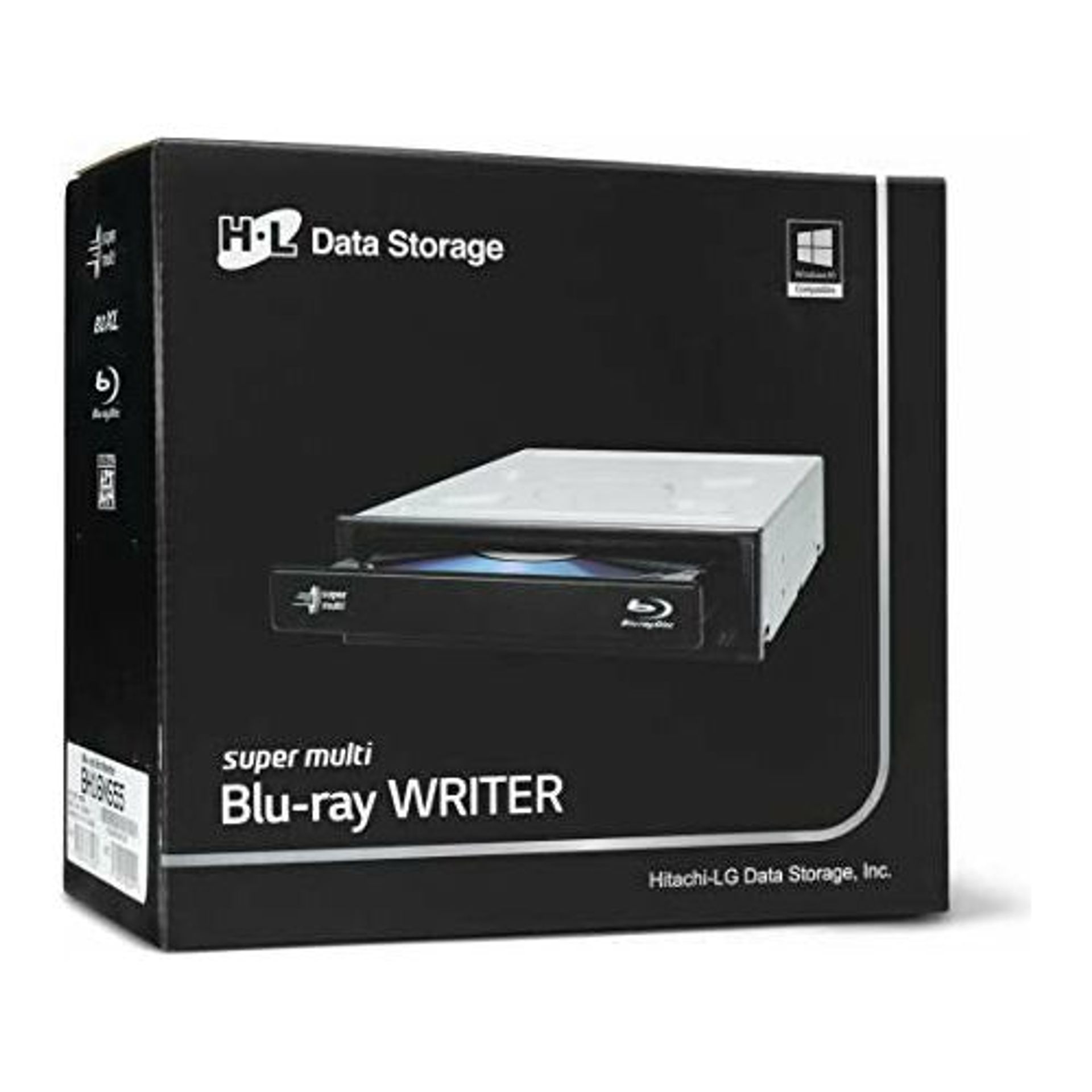 Hitachi-LG BH16 Internal Blu-Ray Drive, BD BD-R BDXL DVD-RW CD-RW