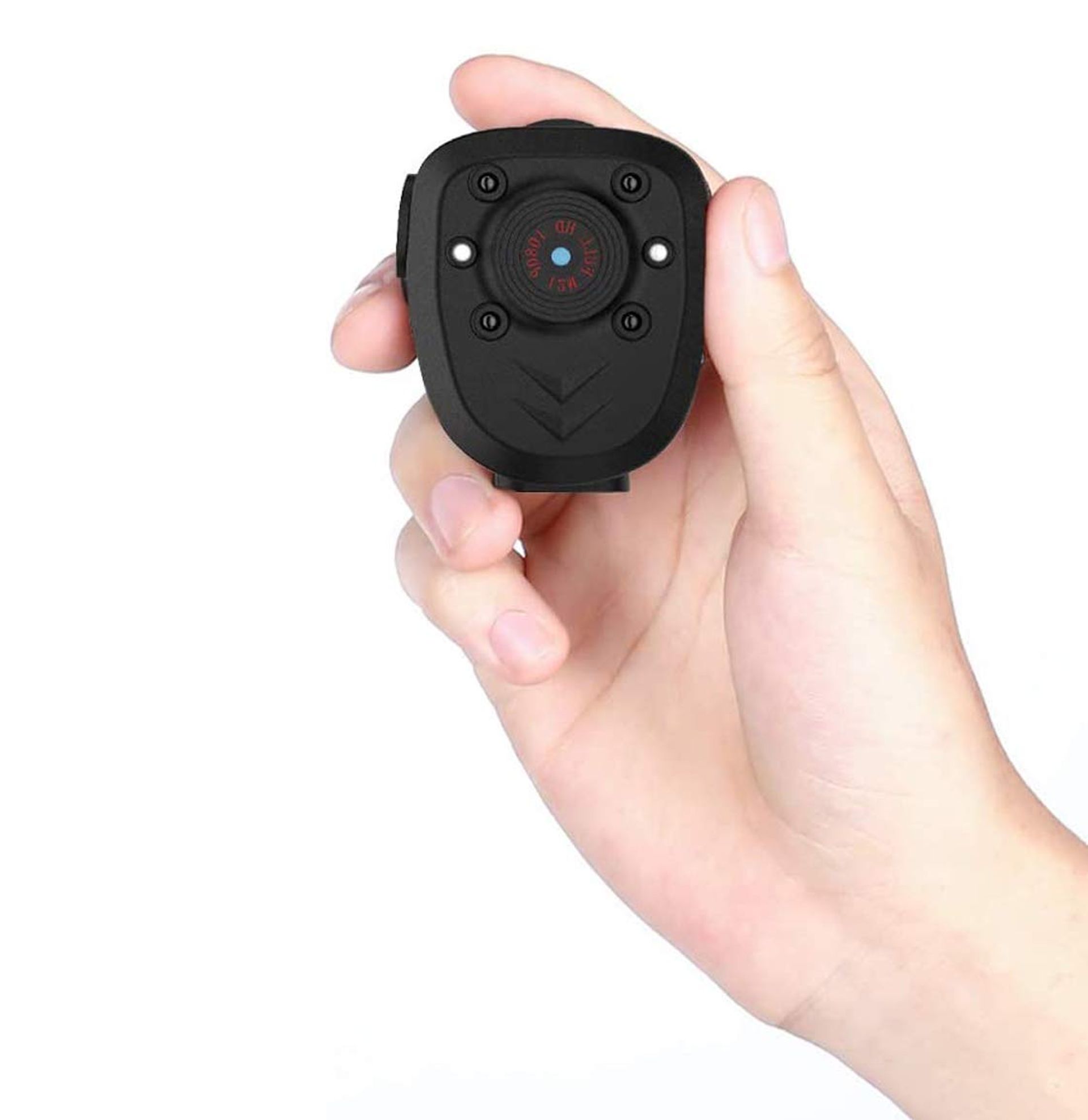 Mini Body Camera 1080P HD Portable Hidden Spy Camera with Night Vision and Loop Recording Built-In 16GB Storage - Black 1 Count