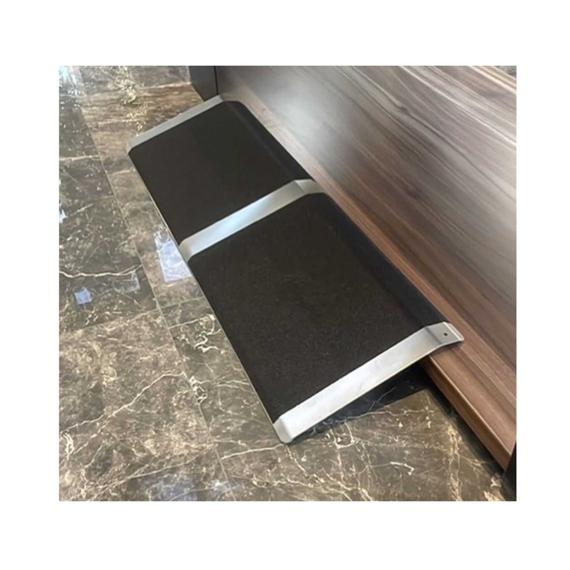 Anti-Skid Wheelchair Ramp 81x30.5x2.3cm, Gardhom 272KG Loading Capacity A