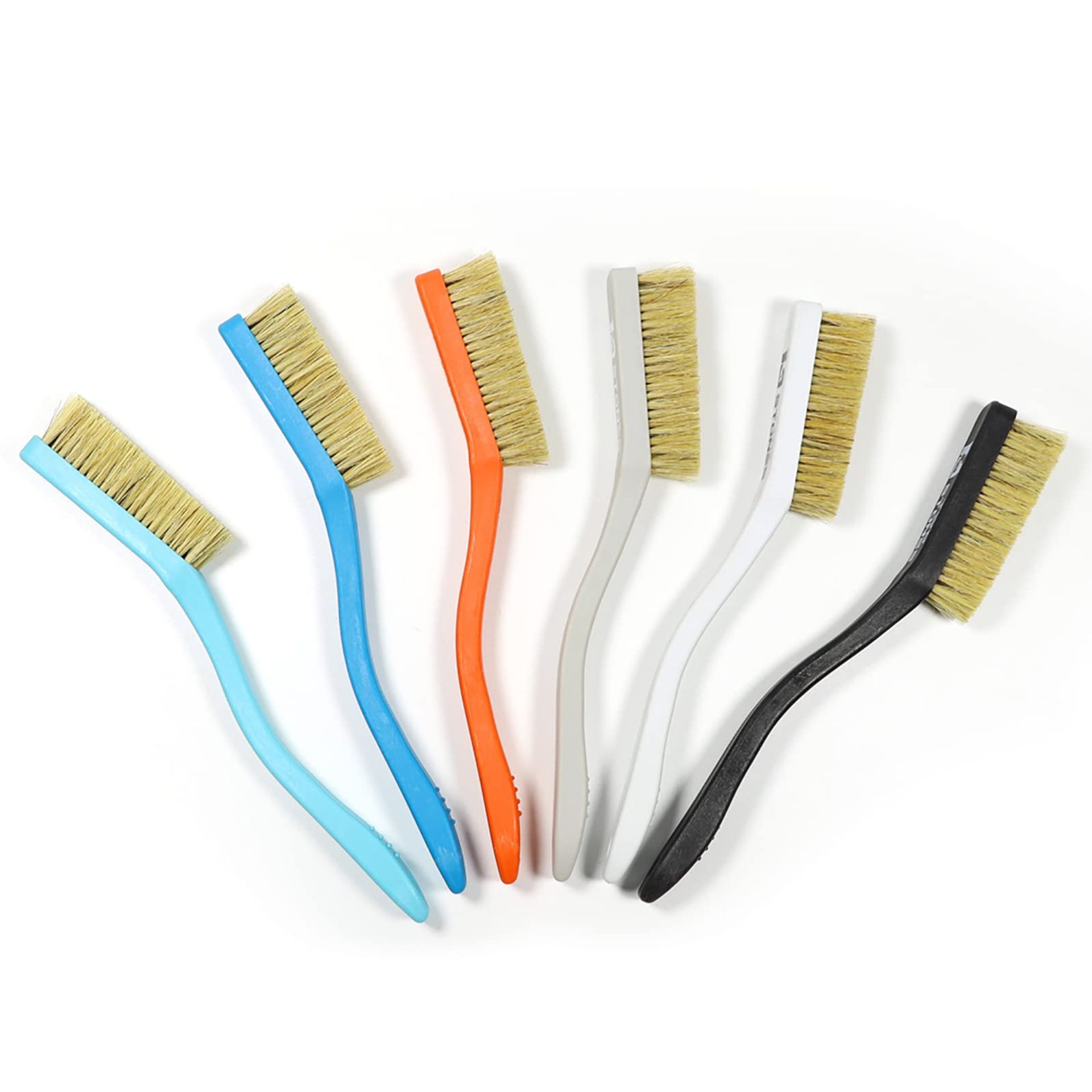 Climbing & Bouldering Brush with Natural Boar's Hair Bristles - Mixed 6 Colours