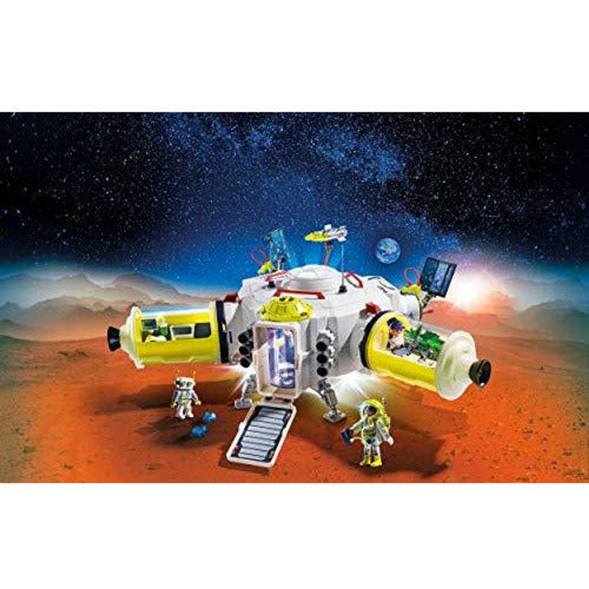 PLAYMOBIL Space 9487 Mars Space Station, For Children Ages 6 +