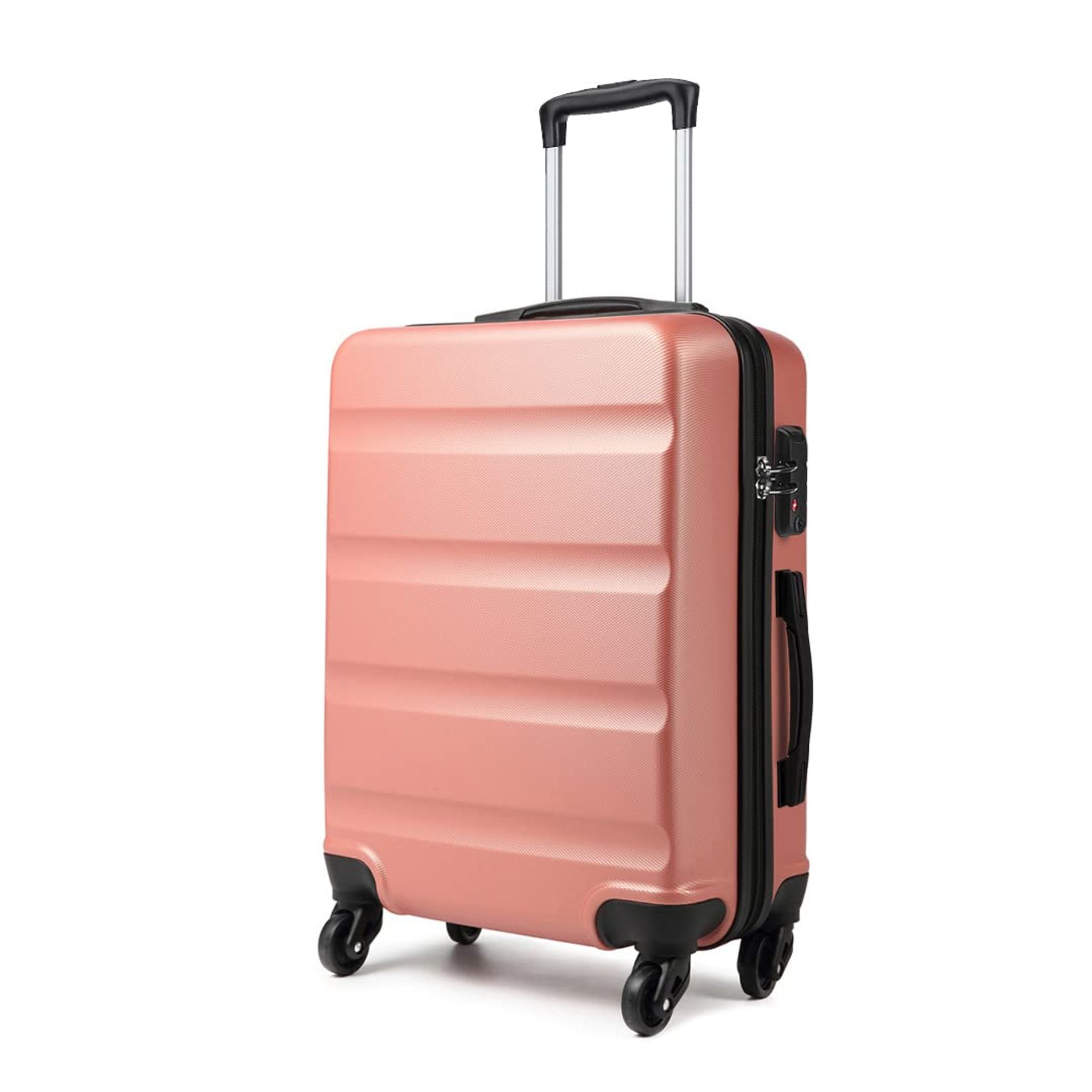 Large 28'' Hard Shell Suitcase Lightweight 4-Wheel Trolley with Combination Lock - Nude L(75cm 90L)