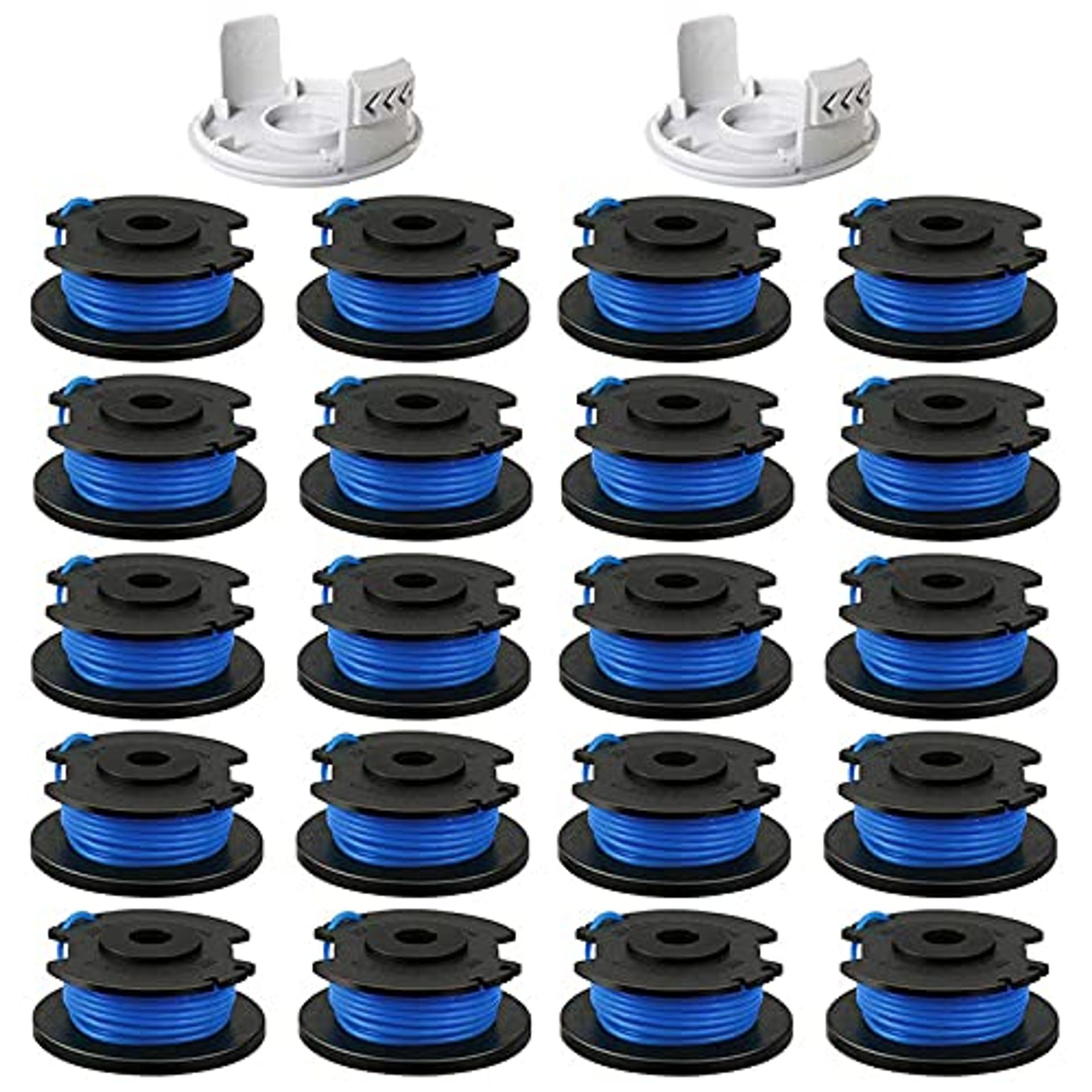 String Trimmer Replacement Spool Line Compatible with Ryobi AC14RL3A 0.065" 11ft Cordless Trimmer Line 22 Pack - Blue 22PCS