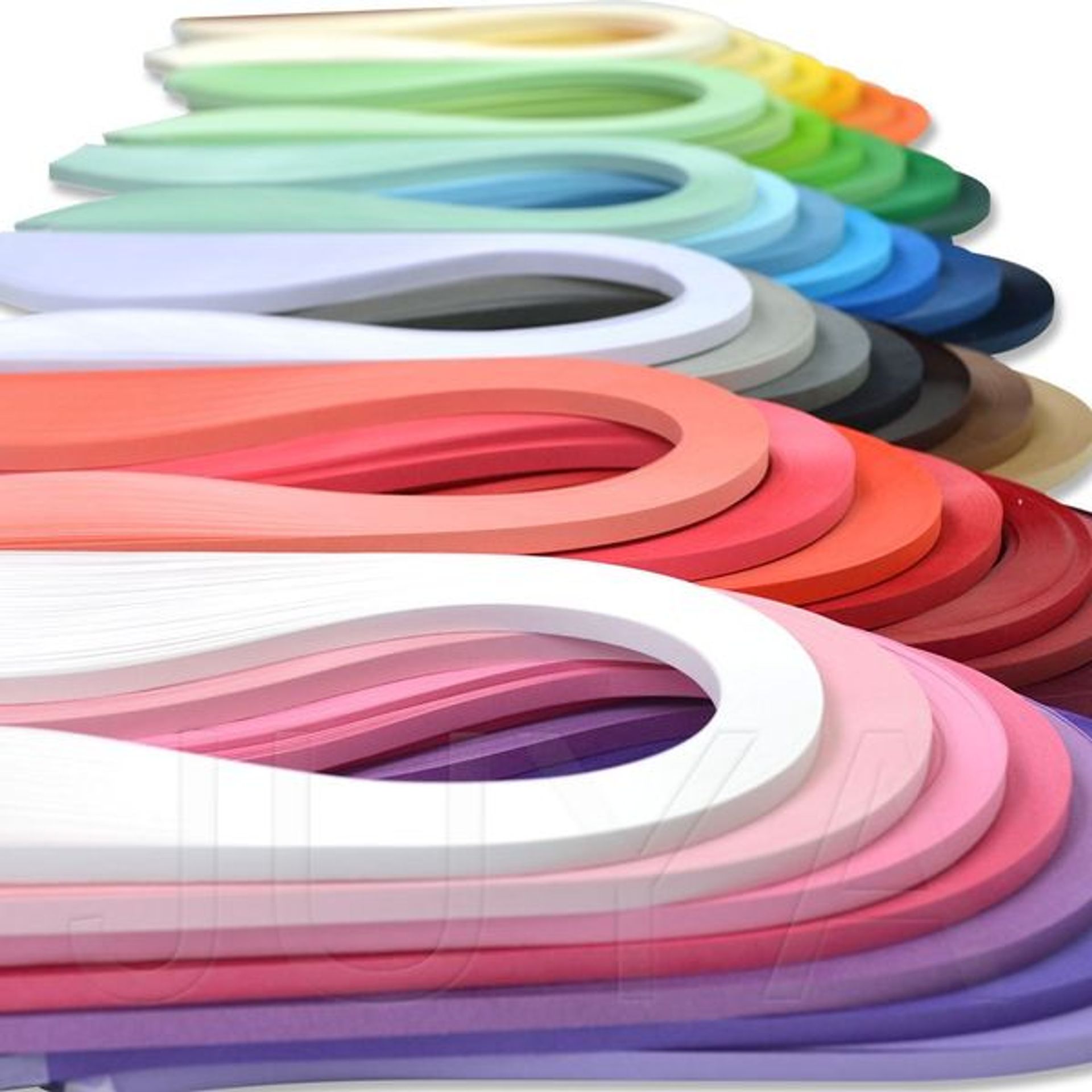 JUYA Single Color Paper Quilling Strips Set 42 Colors 100 Strips Per Pack