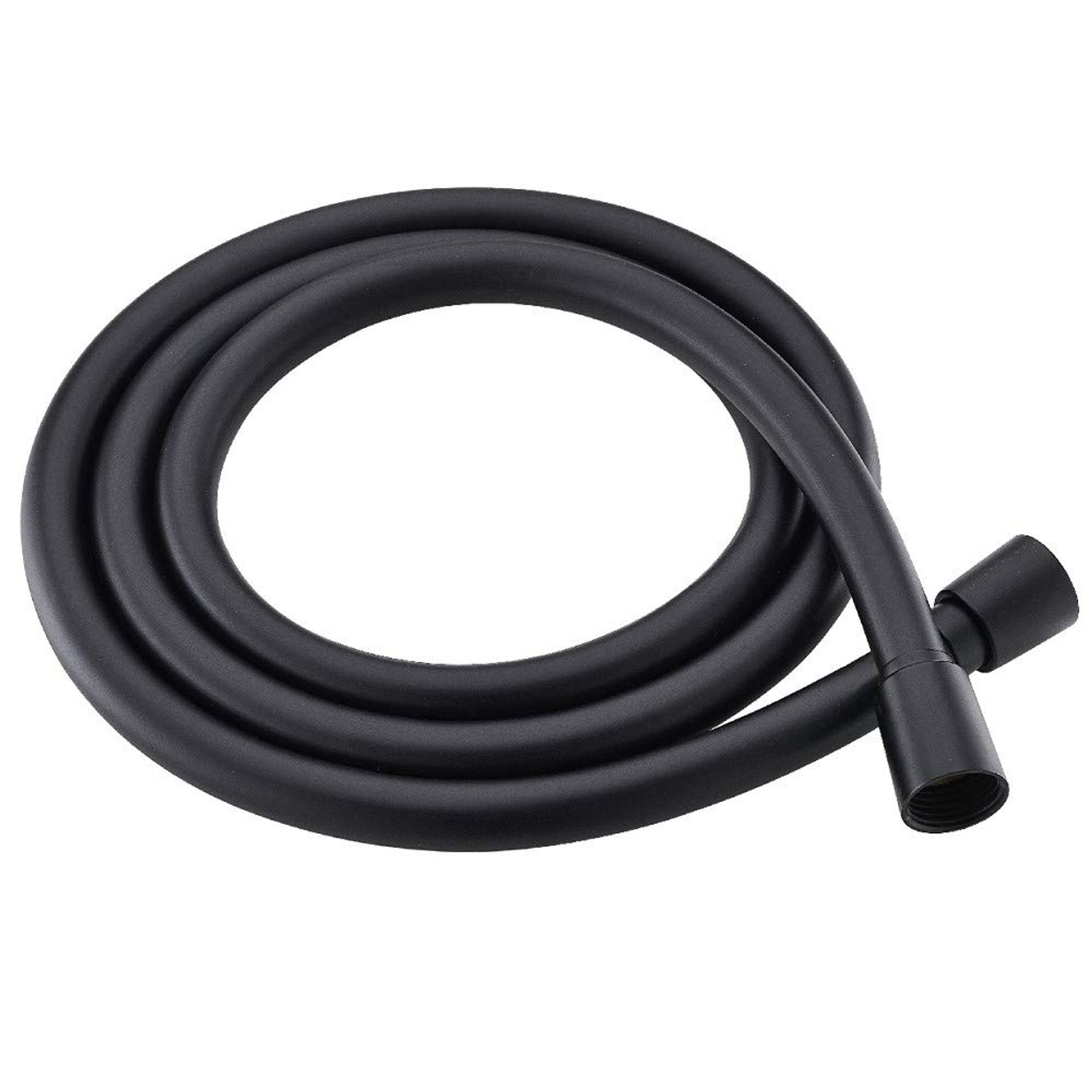 Black PVC Shower Hose 2m High Pressure Explosion-Proof Hose Anti-Kink and Leak Suitable for All Shower Heads