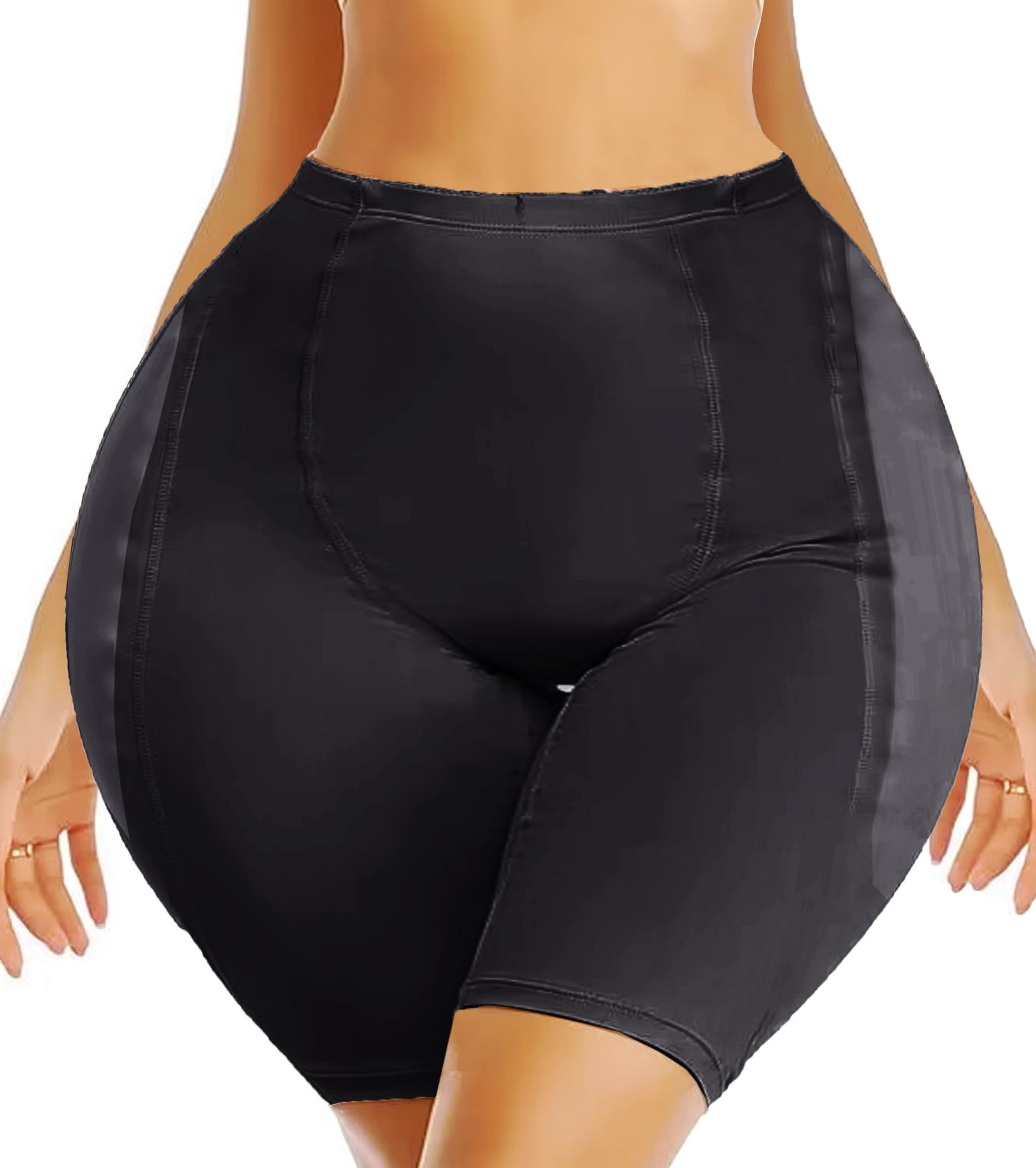Hip & Butt Enhancer Padded Underwear for Women – Shapewear Panties, Slimming & Body Shaping, Fake Butt Lifter (Black, Large)