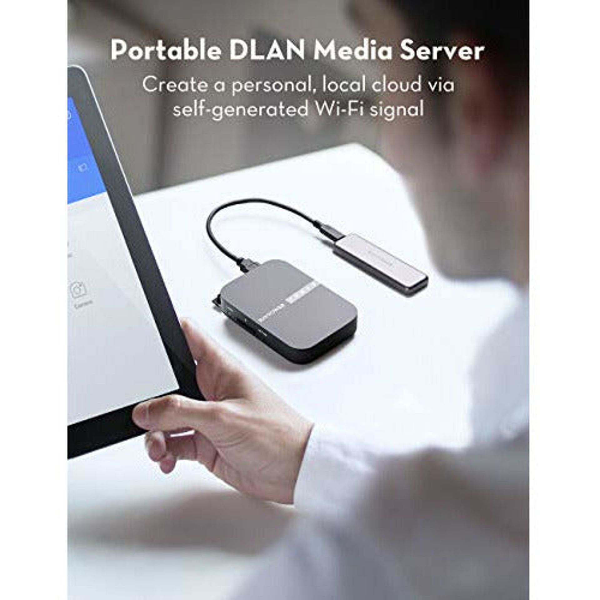 RAVPower FileHub, Travel Router AC750, Wireless SD Card Reader, Connect P