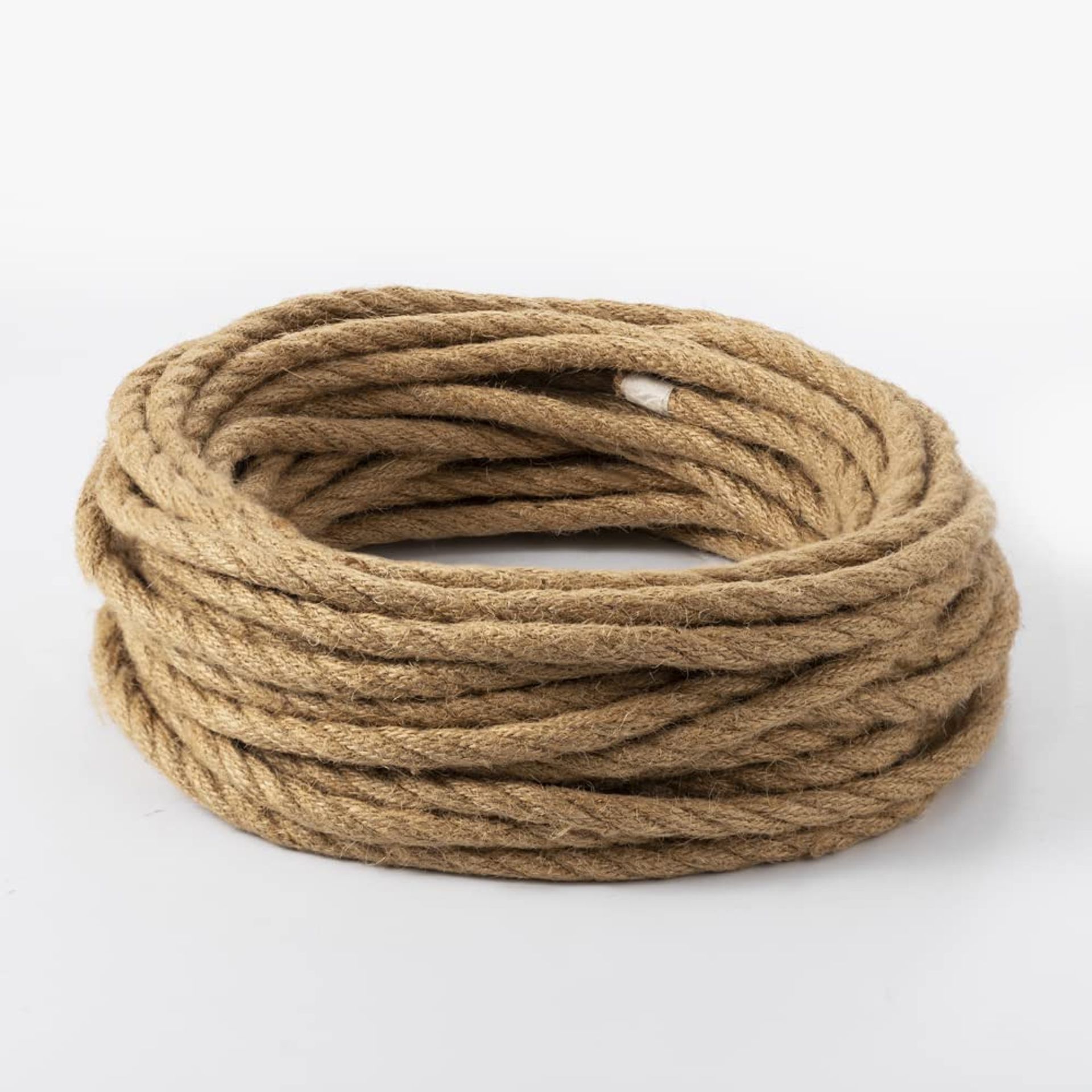 Retro Braided 3 Core Electrical Wire Rope Linen Coated Copper Cable 0.75mm² for DIY Lighting and Pendant Lamps - Lin 10M