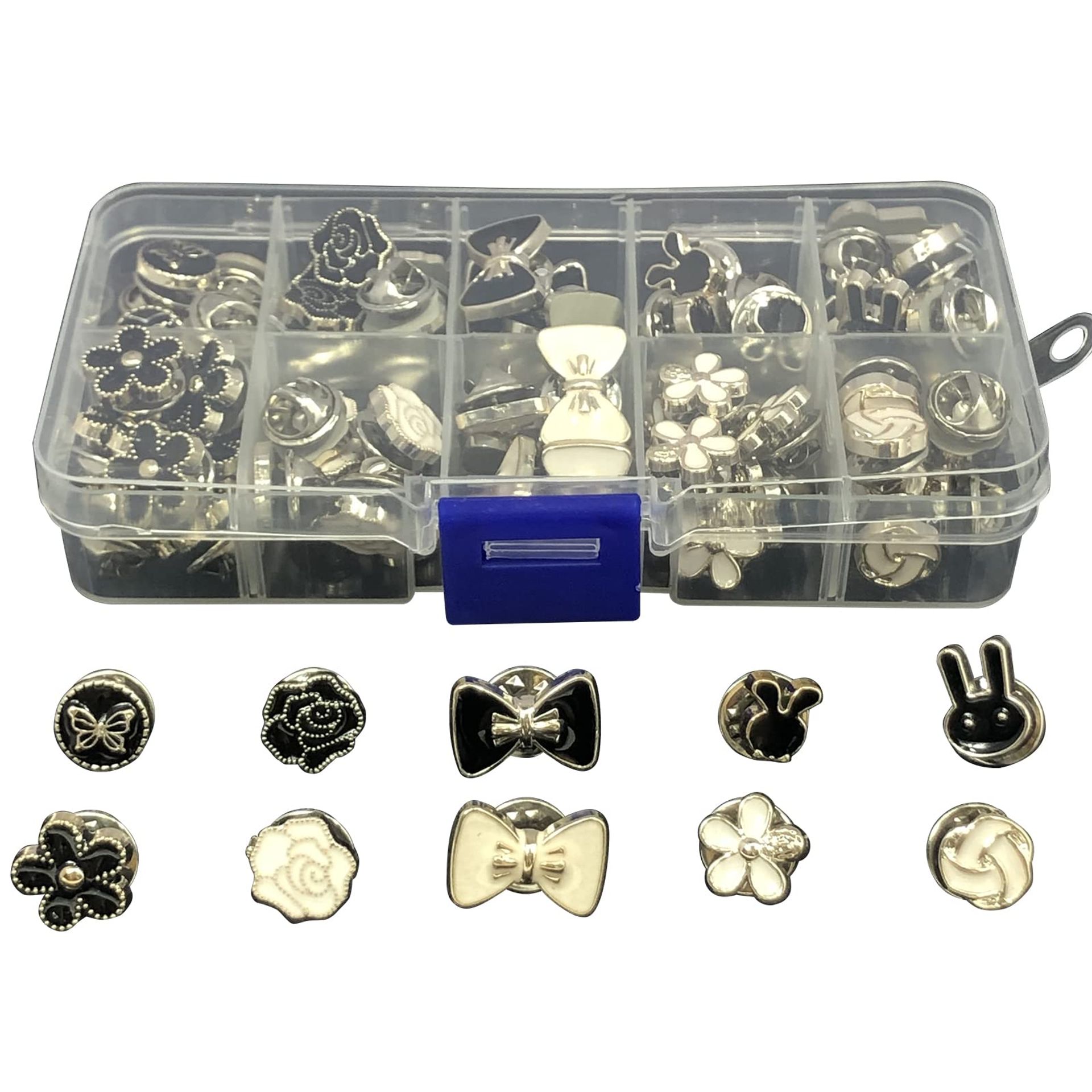 Set 6 Pinces Diamant Pour Couture DIY – 1, 2, 4 Et 6 Broches – Idéal Pour Créateurs