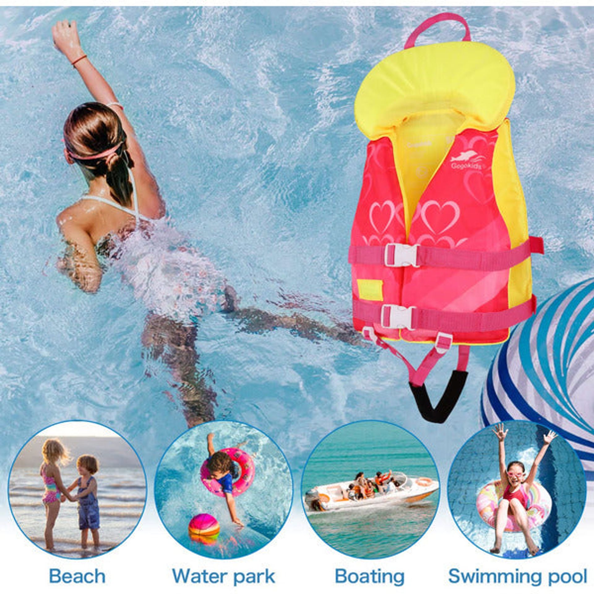 Gogokids Kids Zwemvest - Baby Folat Swim Training Jacket