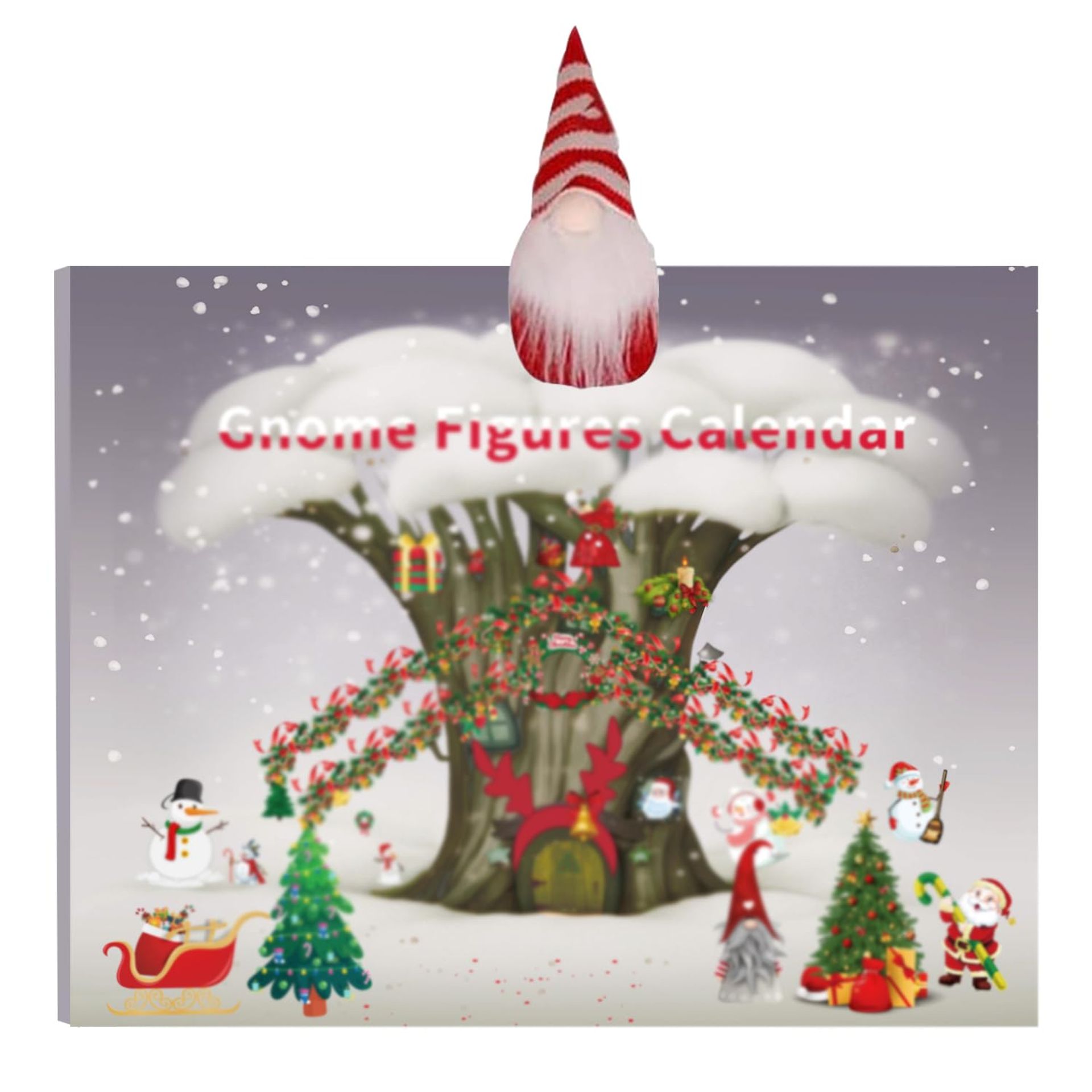 Christmas Gnome Advent Calendar 2024 - 24 Collectible Gnome Toys for Festive Fun