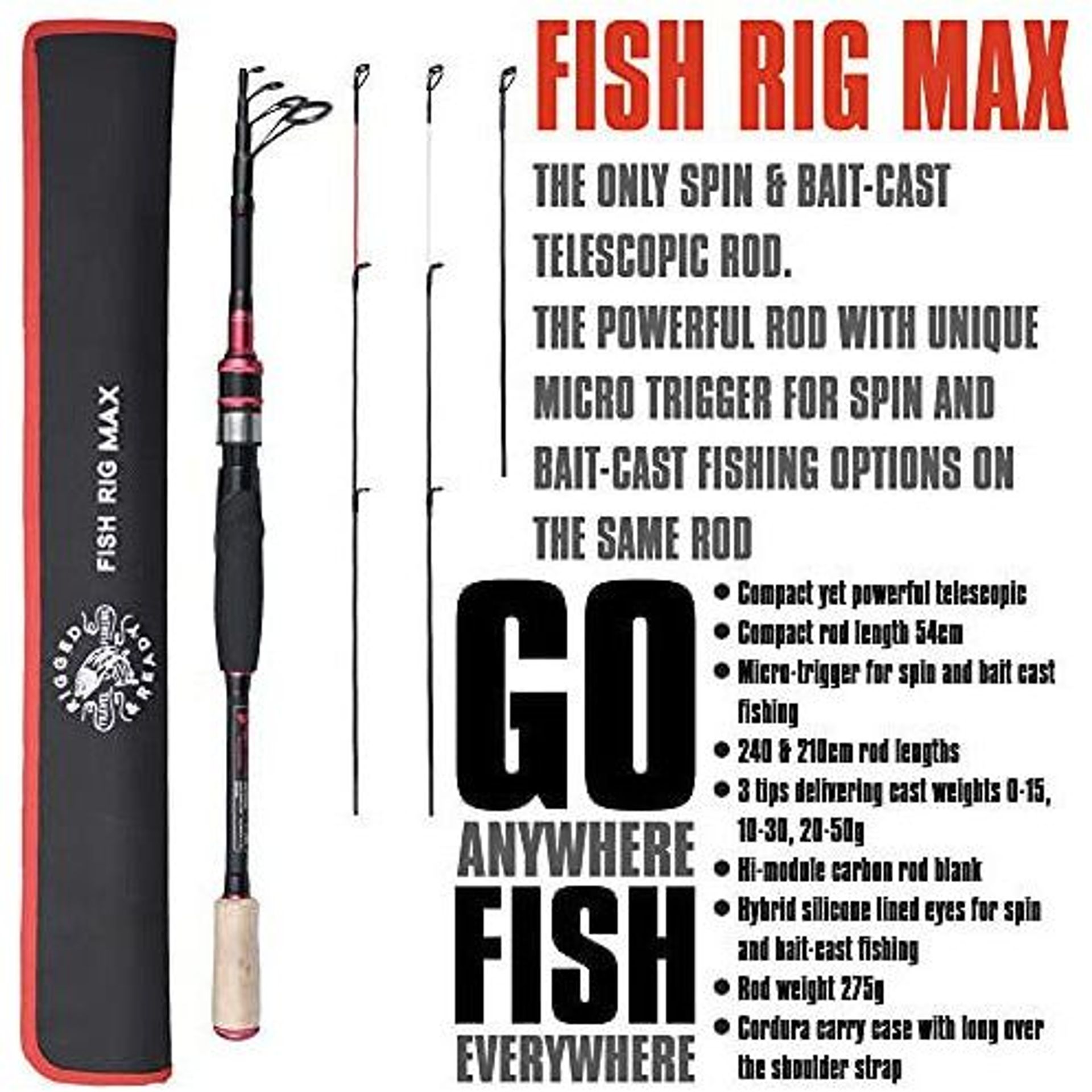Rigged and Ready S Max e S Mid - Canne da Pesca da Viaggio