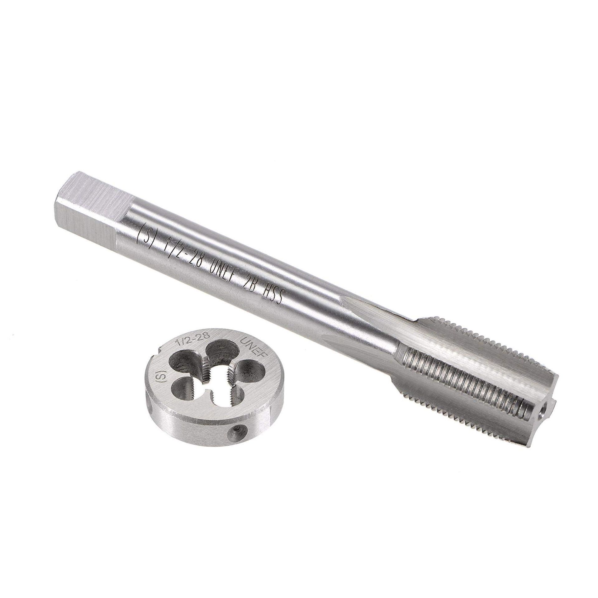 High Speed Steel 1/2"-28 UNEF Tap & Die Set for DIY & Repair