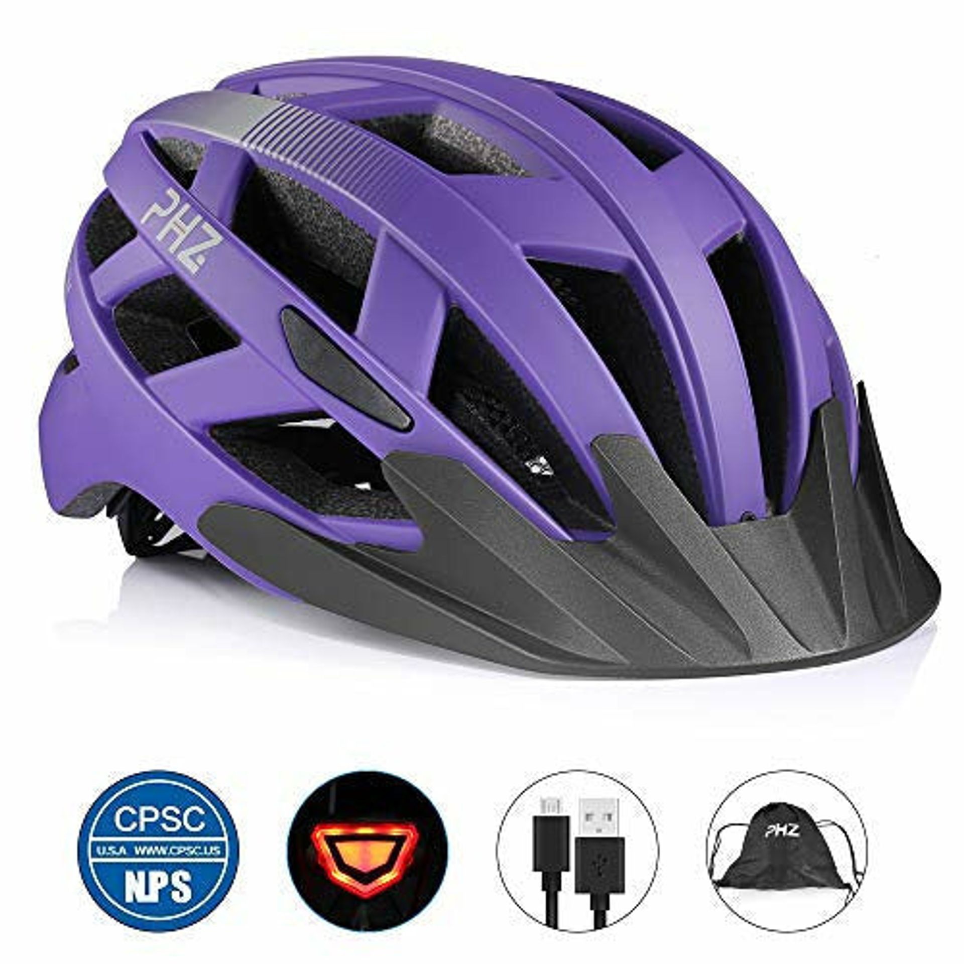 bike helmet phzing Santic Kunpeng Cycling Round helmet with no visor and ventilation vents at the front and back Magnetic Snap-On Ebike Helmet with