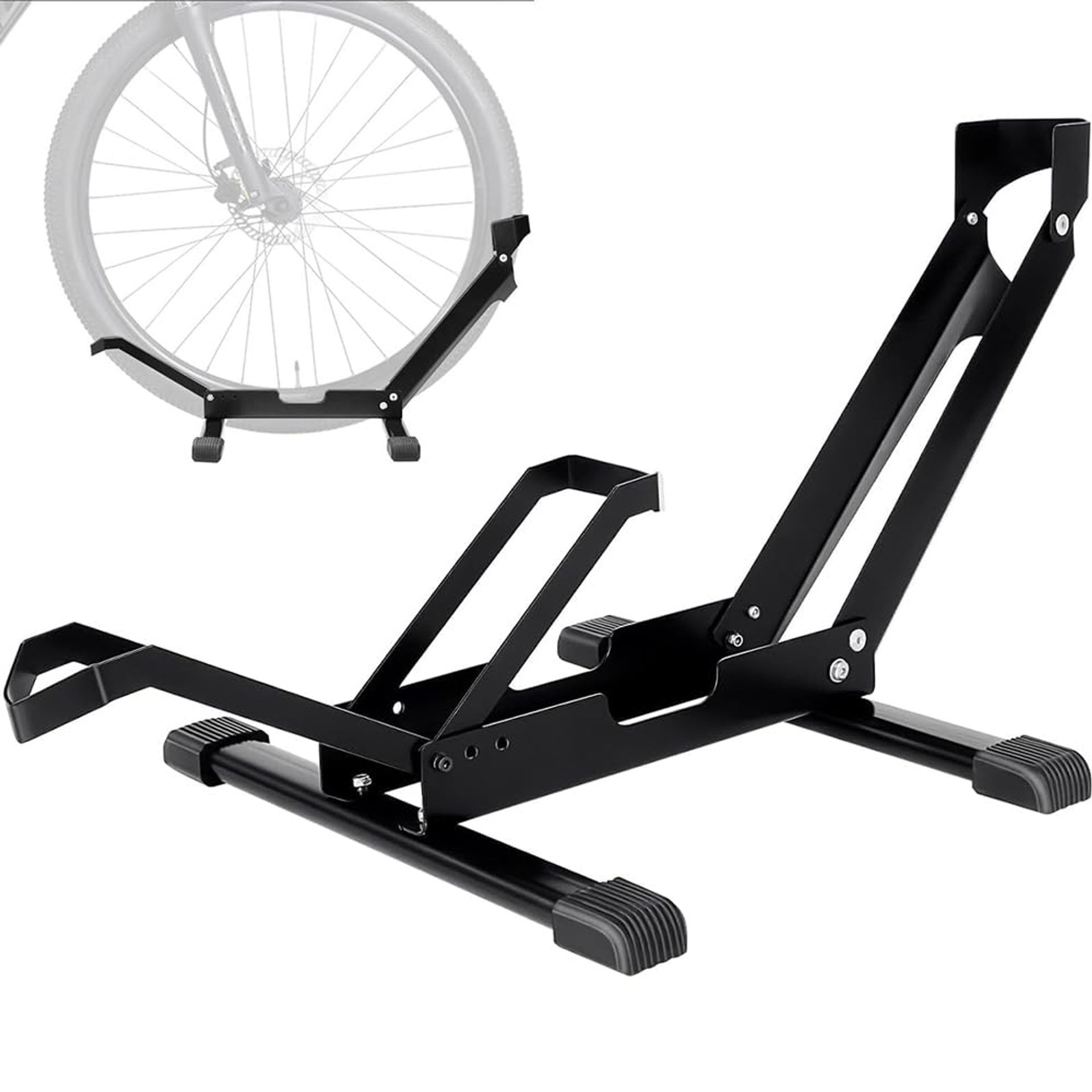 Indoor Bike Wall Mount Hooks – Steel Storage Rack for 20''-29'' Bicycles, Fits Mountain, Road & Folding Bikes – Space-Saving Garage Solution