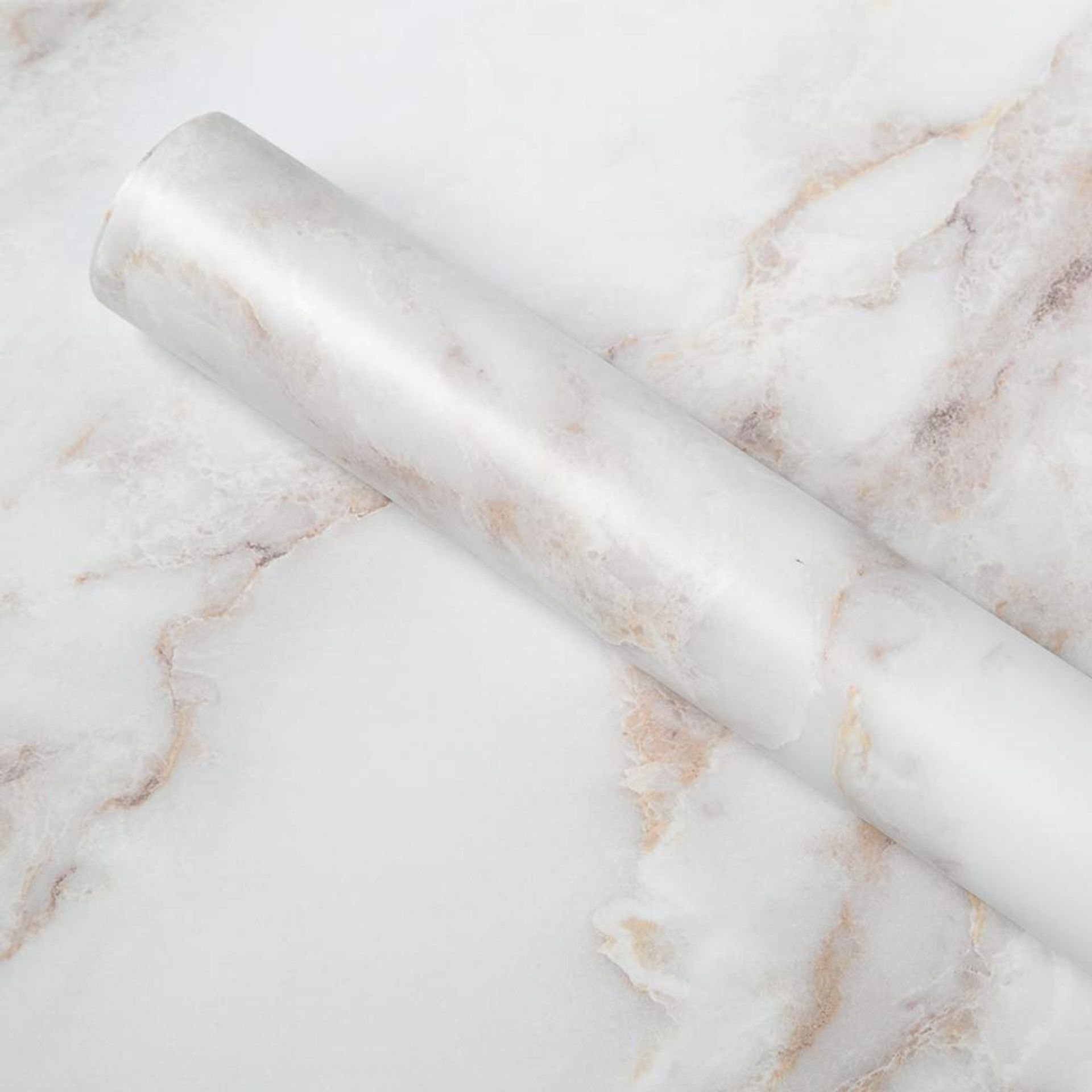 Marble Sticky Back Plastic Roll 44.5x500cm – Waterproof Matte Vinyl for Kitchen Worktops & Furniture Covering
