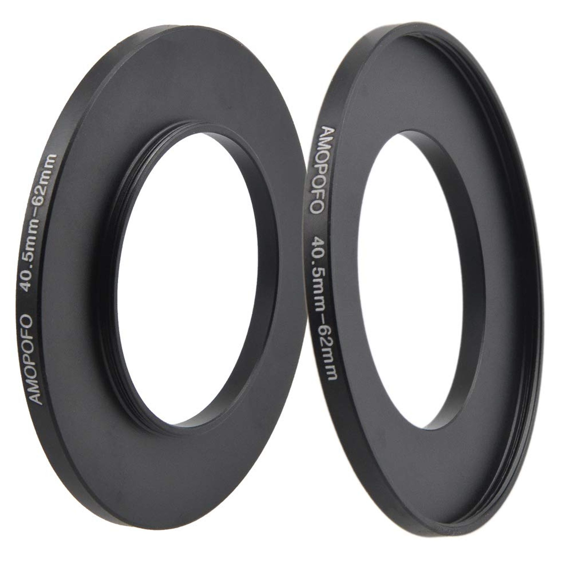 Step Up Ring Filter Adapter Compatible with Canon Nikon M4/3 NEX UV ND CPL - Black 40.5-62mm