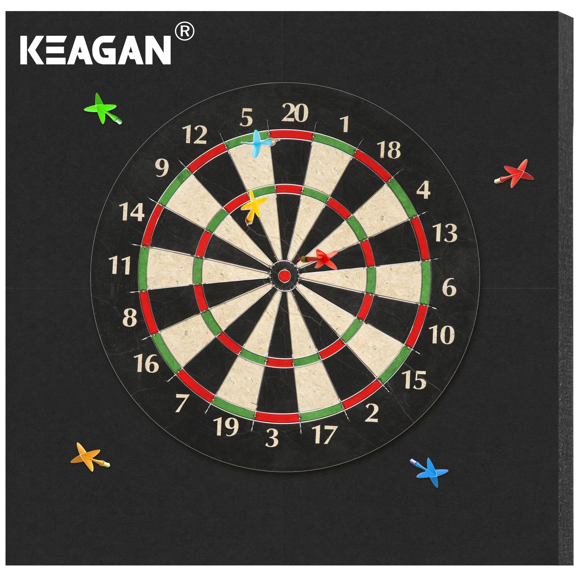 Dart Board Wall Protector EVA Foam Spliced Self-Adhesive Surround Board for Dartboard Backing 2.5CM Thick - Black One Size