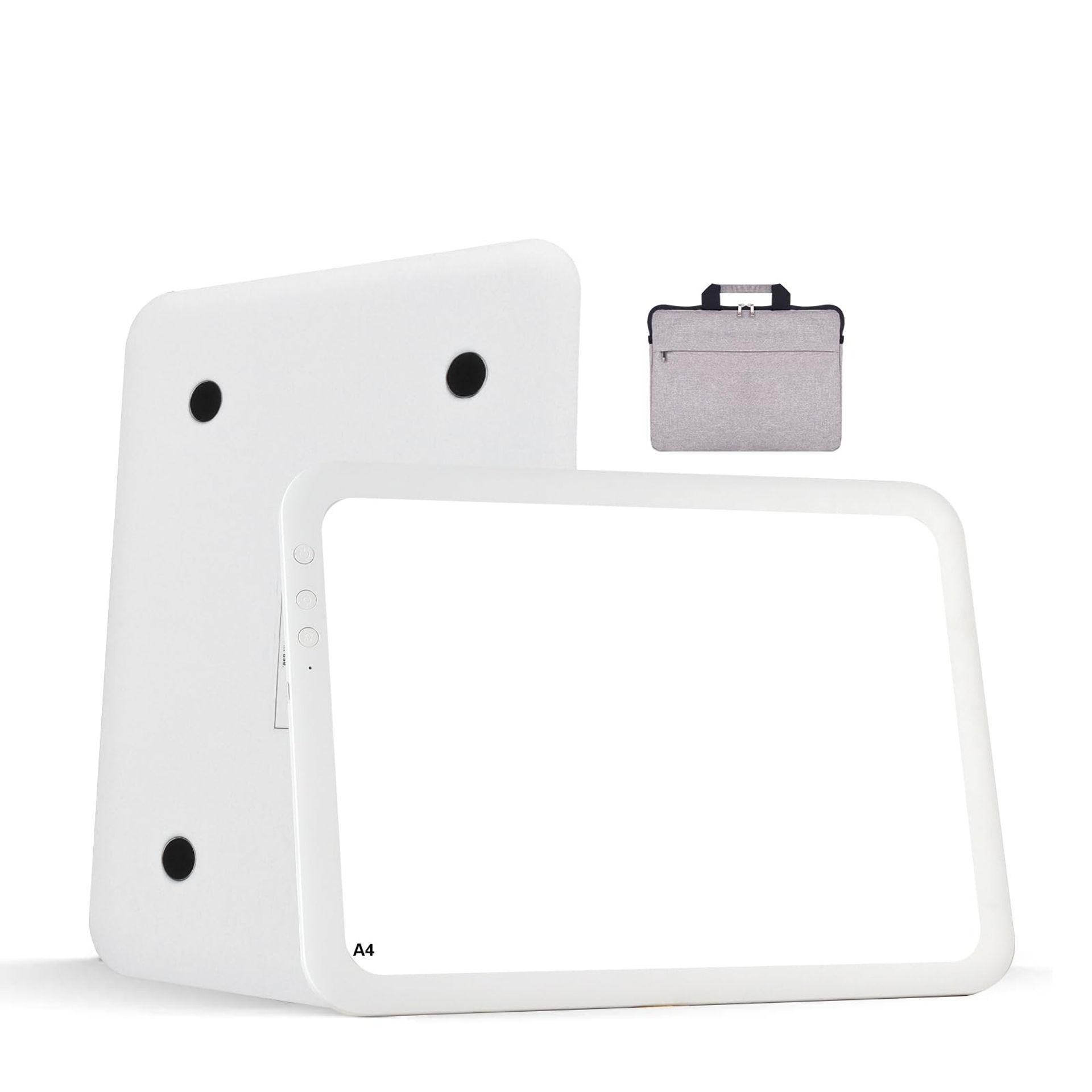 A4 Light Board for Tracing Pad Rechargeable Ultra-Thin Light Table with 3 Colour Modes and 6 Brightness Levels for Diamond Painting and Art - White