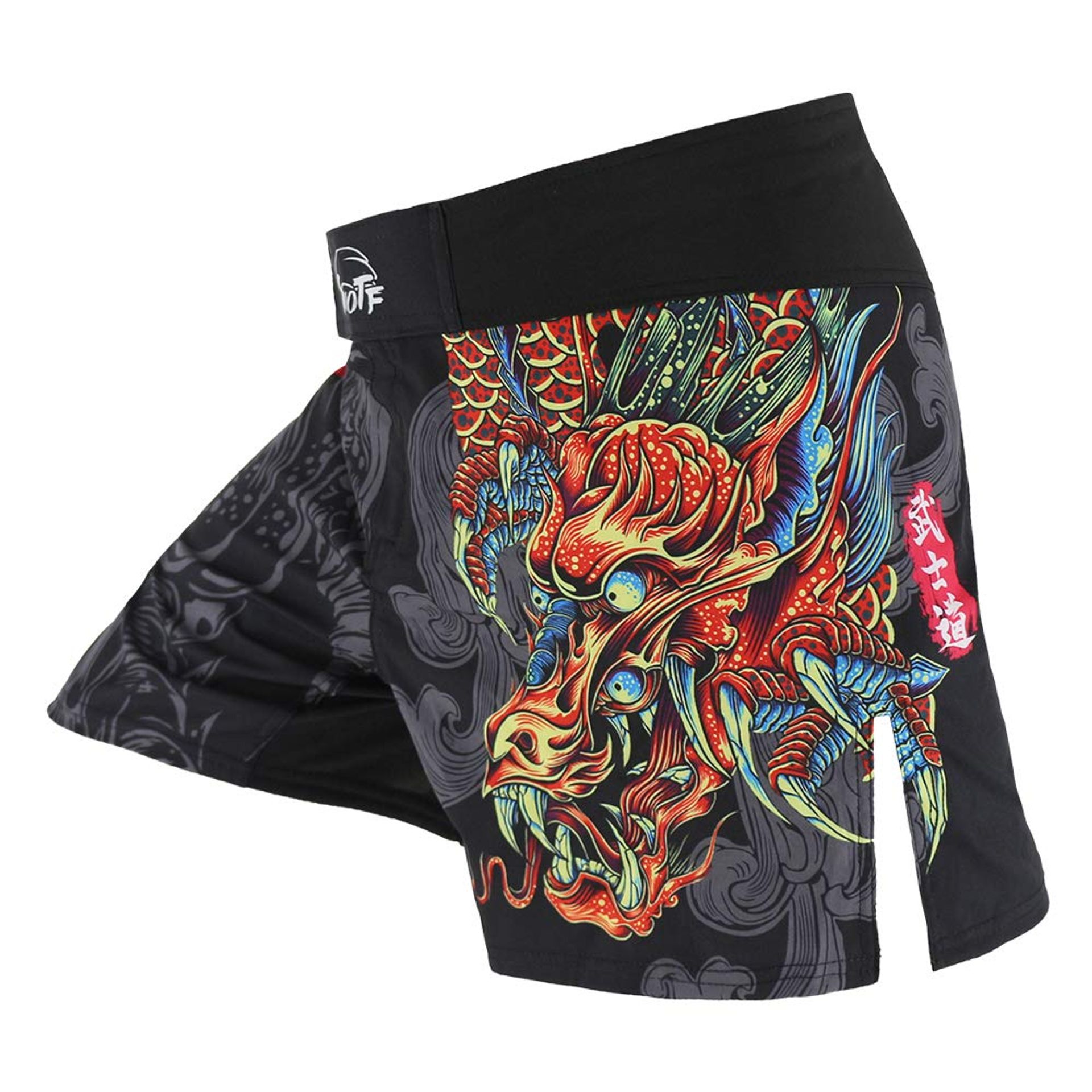 MMA Fight Shorts for Men - Premium Polyester Grappling & Boxing Trunks, XX-Large