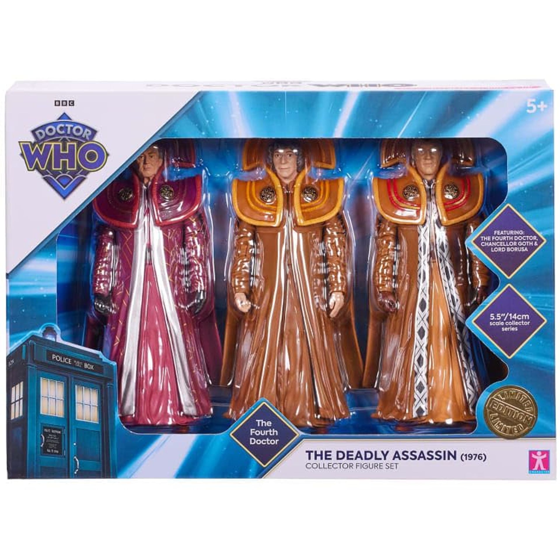 Doctor Who The Deadly Assassin Action Figure Collector's Set Classic Series by BBC - Red