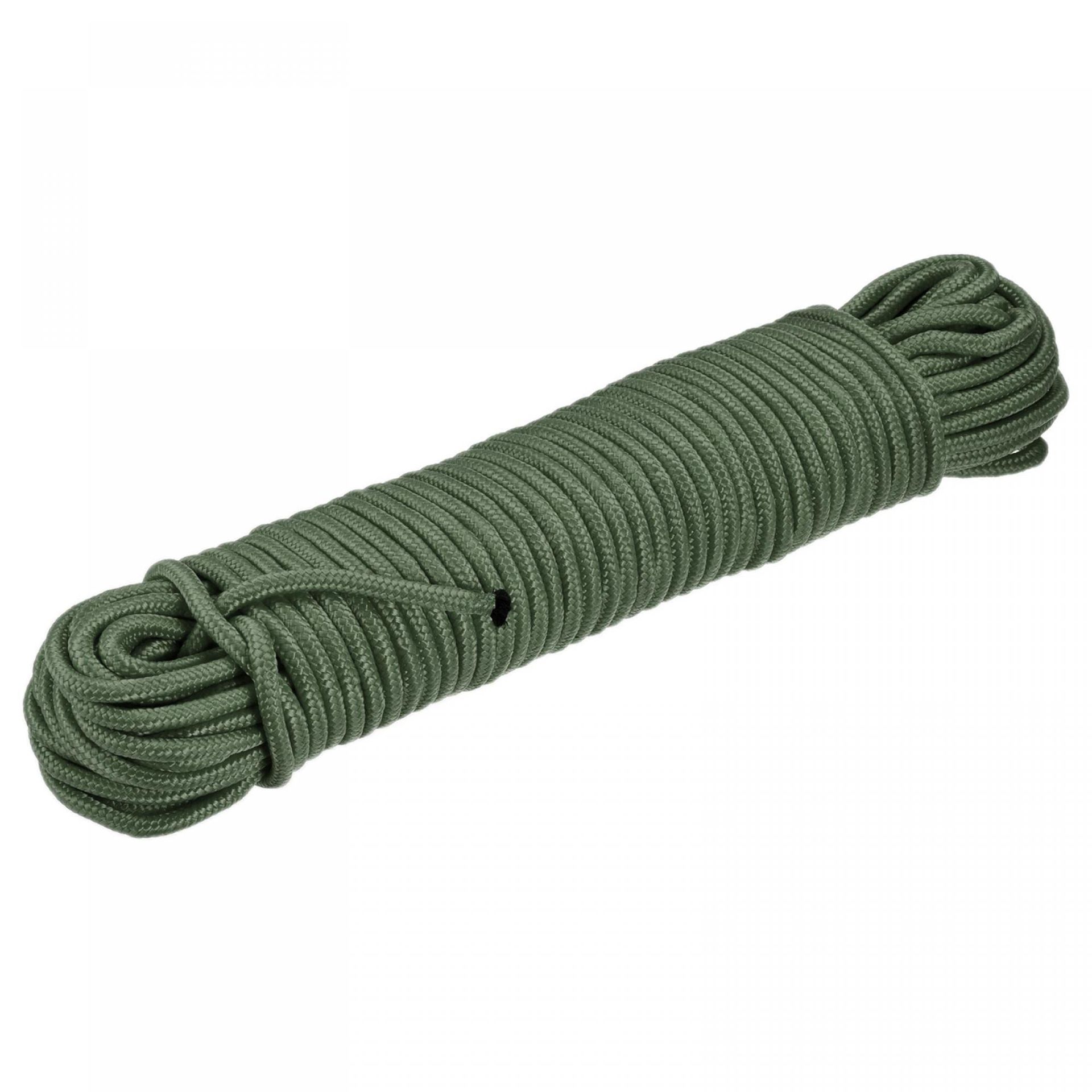Durable Dark Green Polypropylene Rope 25M/82ft for Camping & Outdoor Use