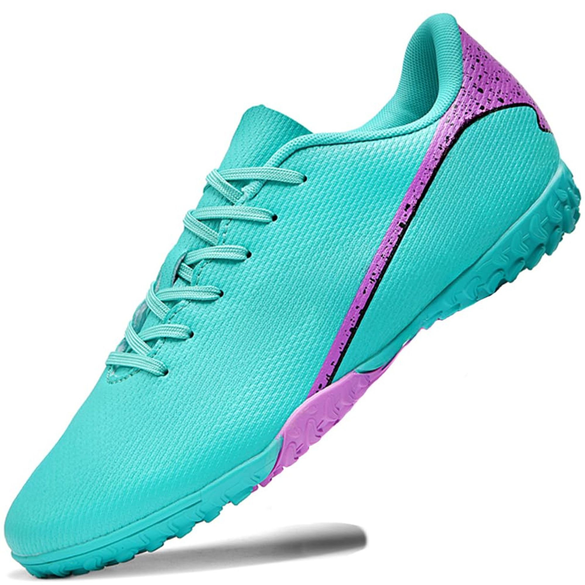 Kids Football Boots for Boys & Girls - Breathable Training Sports Shoes for Teenagers, Competition Ready, Lightweight Studs, Light Green, 33 EU