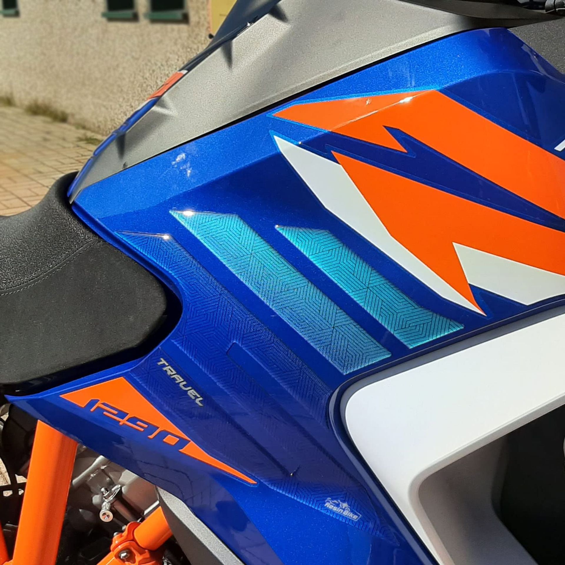 Resin Bike 3D Tank Side Protection Stickers for KTM 1290 Super Adventure R 2021 Scratch & Impact Resistant - Side Protectors Ktm 1290 R