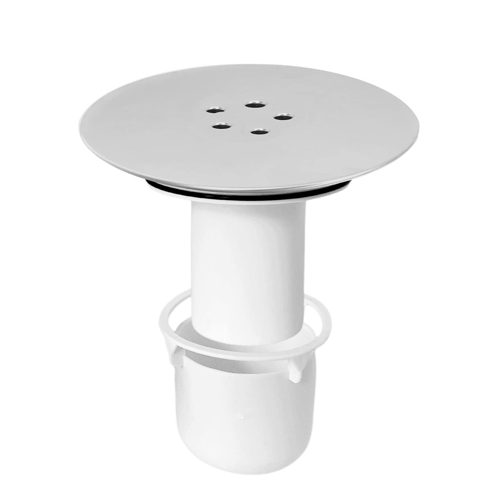 High Flow Chrome Shower Drain Cover Replacement 90mm/115mm - Easy Install Waste Trap Cover