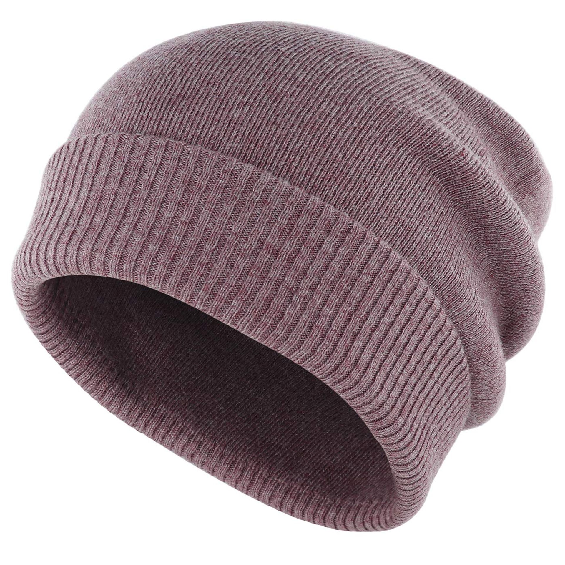Slouch Beanie - Unisex Warm Cashmere Blend, Thermal Winter Hat for Cycling, One Size Fits All