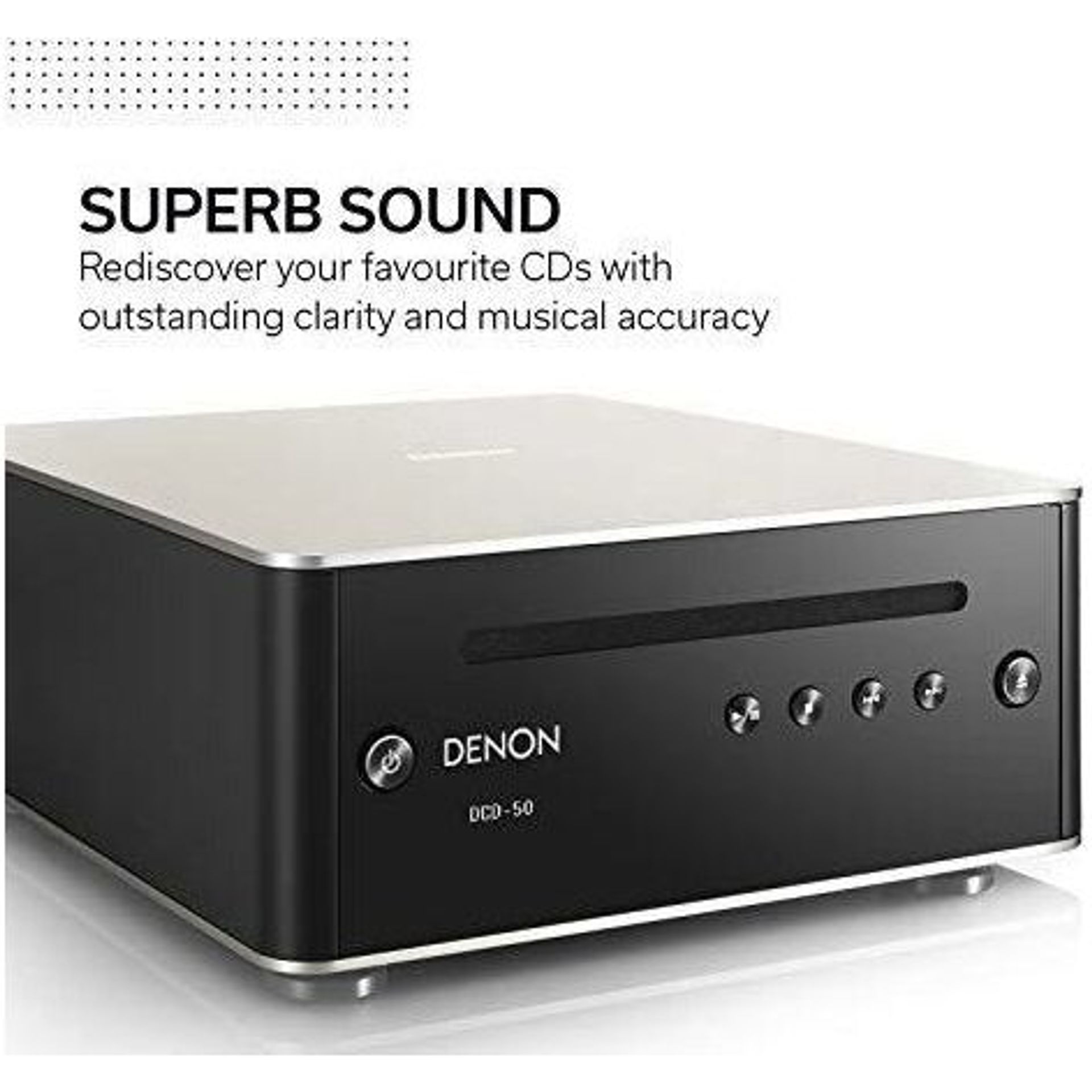 Denon DCD-50 CD Player, Music Player For HiFi System, CD / MP3