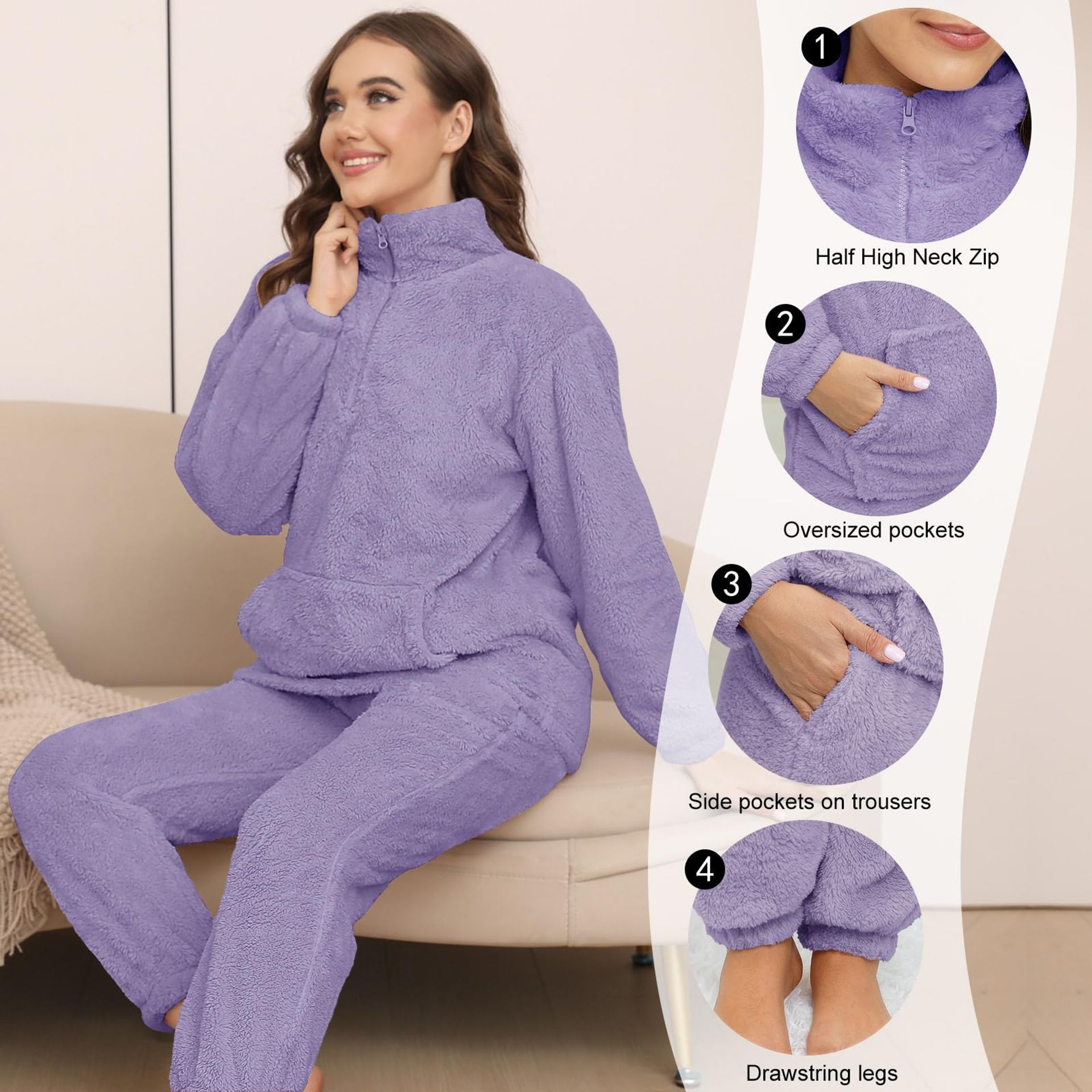 Penguin Print Fleece Pyjama Set | Bonmarché