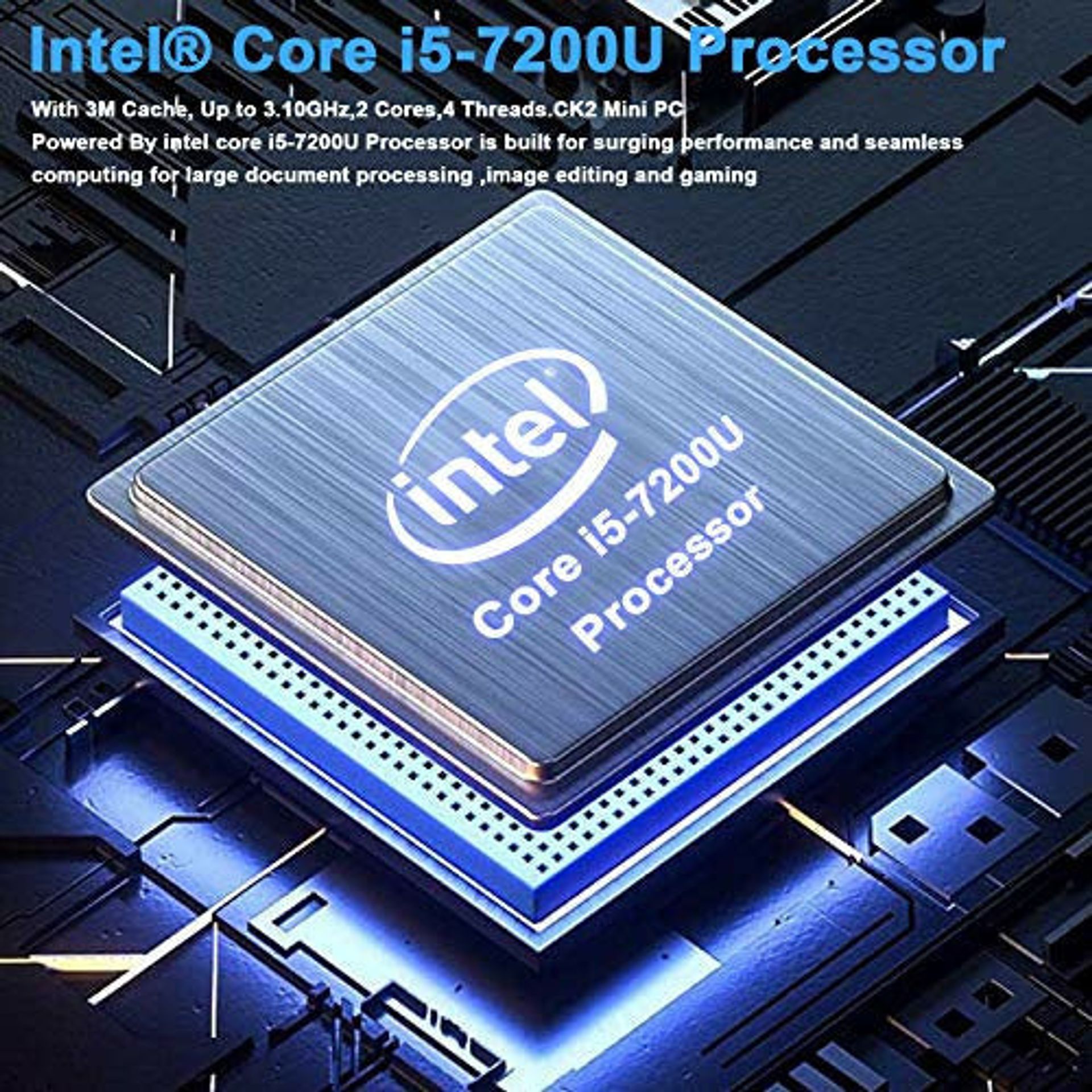 Mini PC, ACEPC CK2 Intel Core I5-7200U Windows 10 Pro Micro