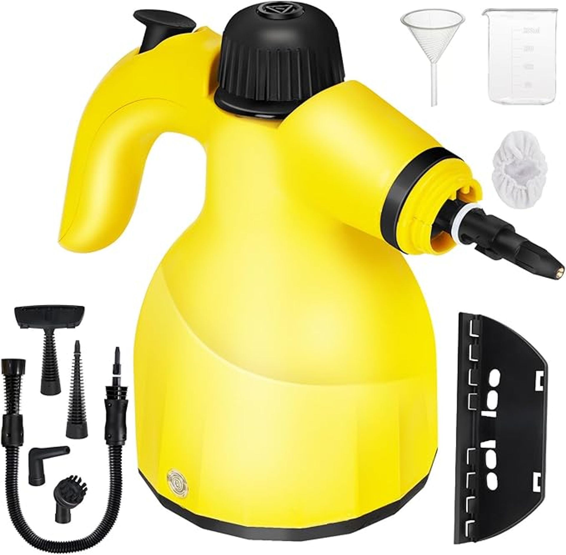 Handheld Steam Cleaner Large Capacity Tank Fast Heating for Home, Kitchen, Upholstery & Car Cleaning - Yellow SCZQJ-002