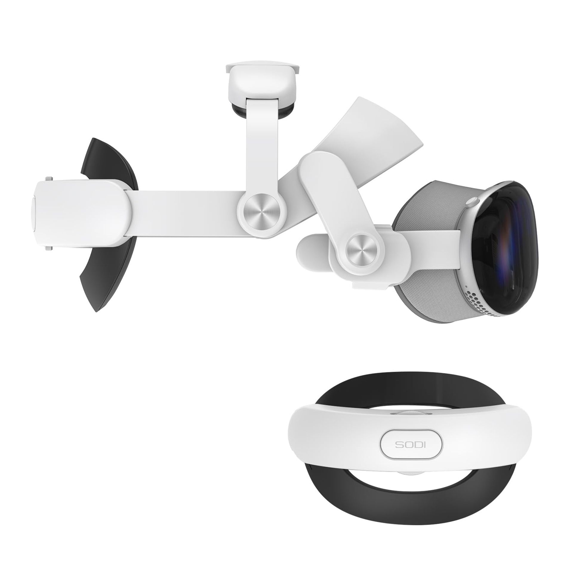 Vision Pro VR Head Strap for Apple Vision Pro Headset – Balanced Comfort, Pressure Relief & Adjustable Fit – White