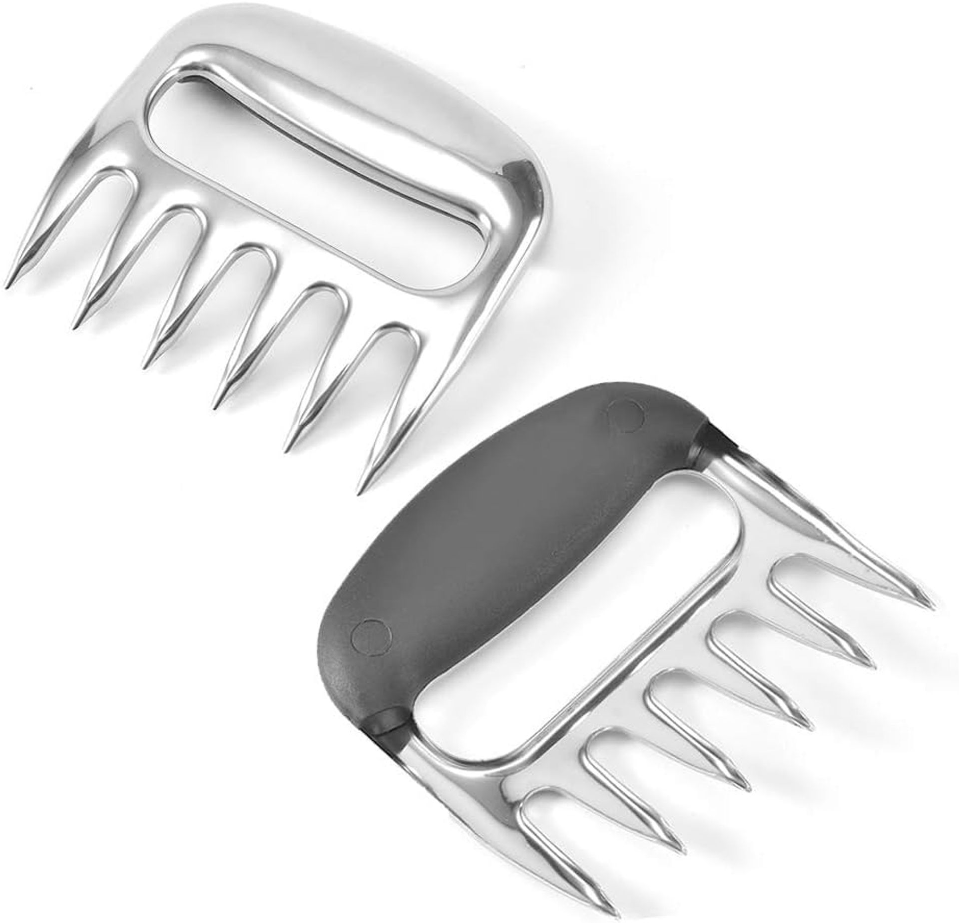 Meat Claws Shredders for BBQ Heat Resistant Stainless Steel Dishwasher Safe - Silver Model 60047