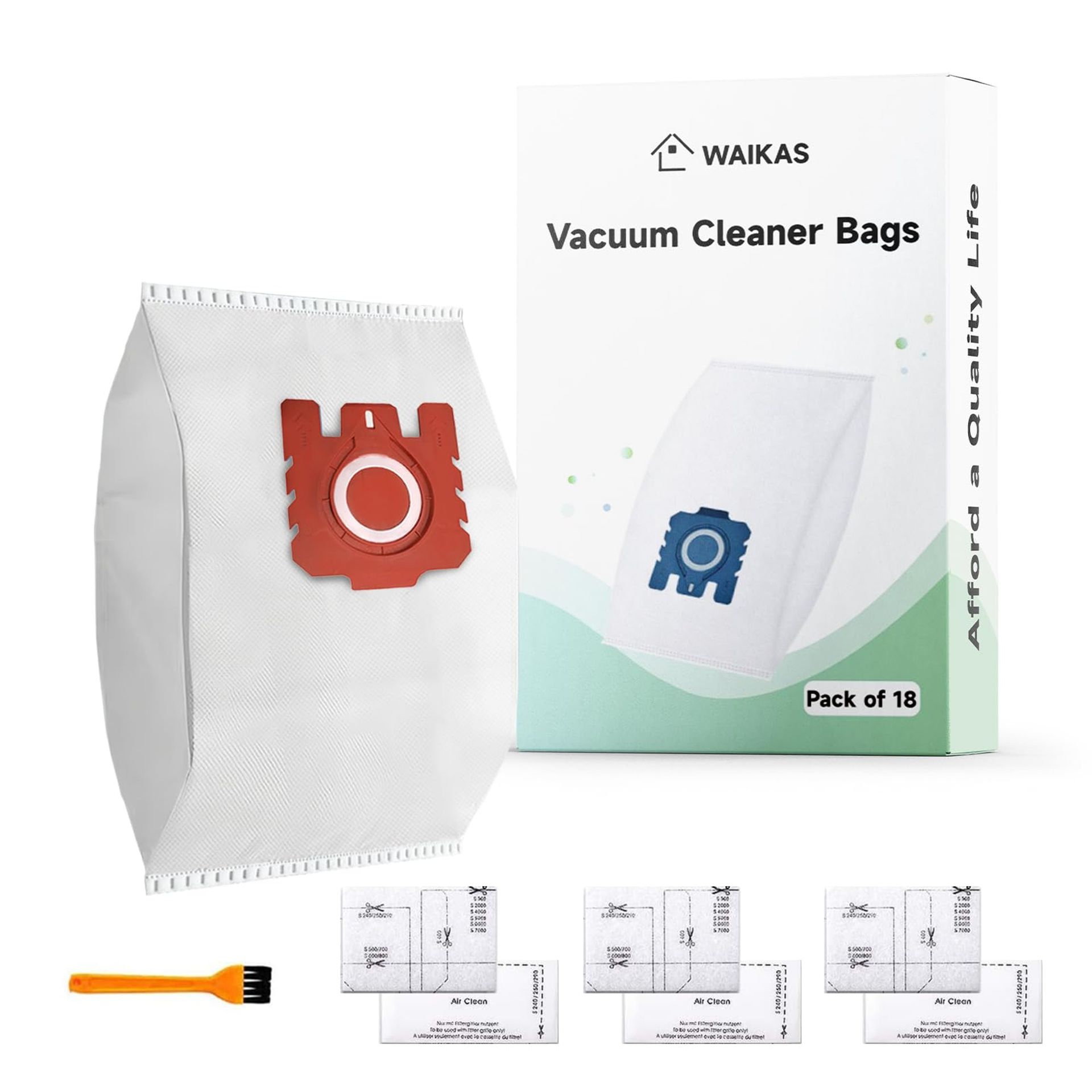 18 Compatible Vacuum Bags for Miele C1, C2, C3 with Motor & Exhaust Filters
