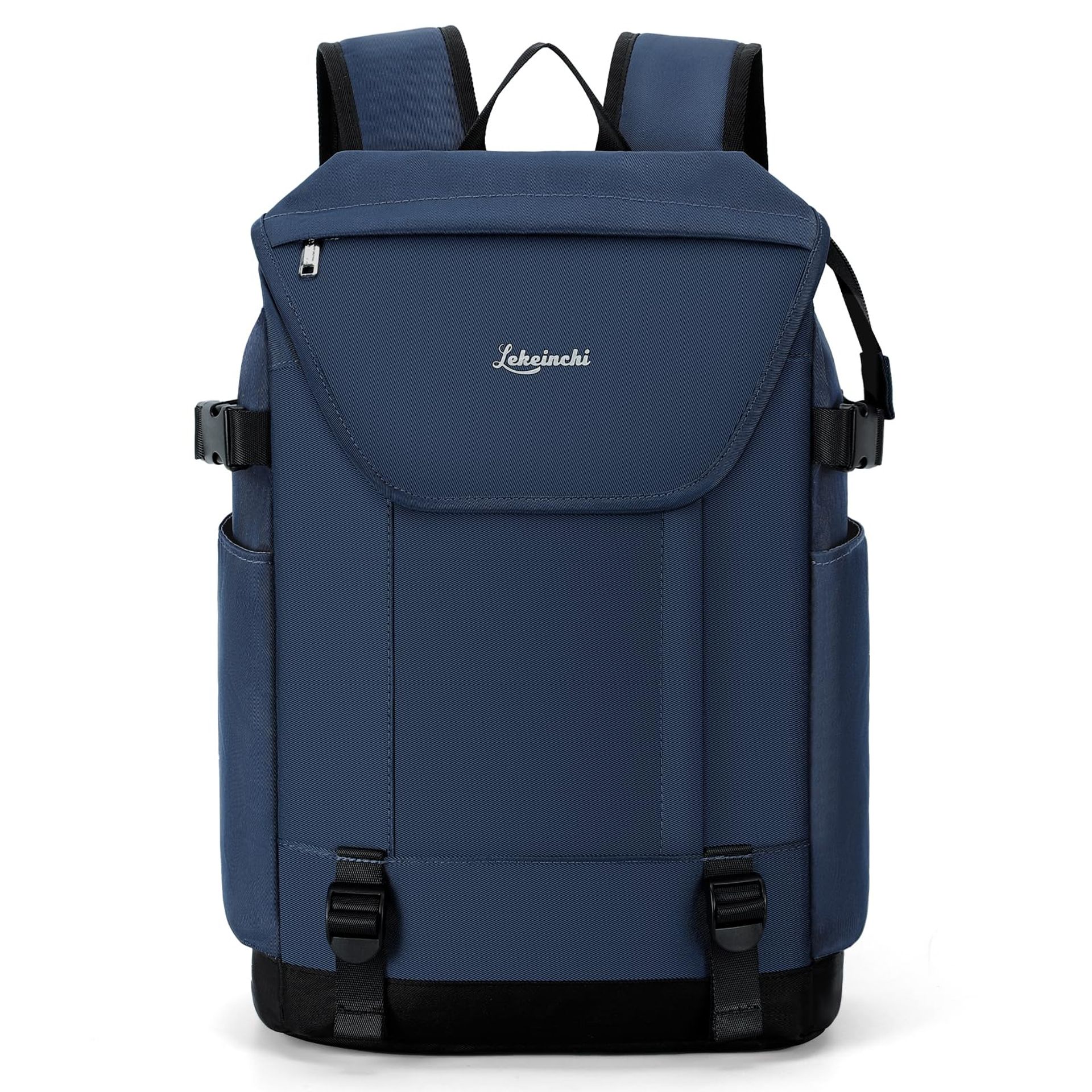 Stylish Women's Laptop Backpack Waterproof Lightweight with 15.6 Inch Compartment - Blue 17