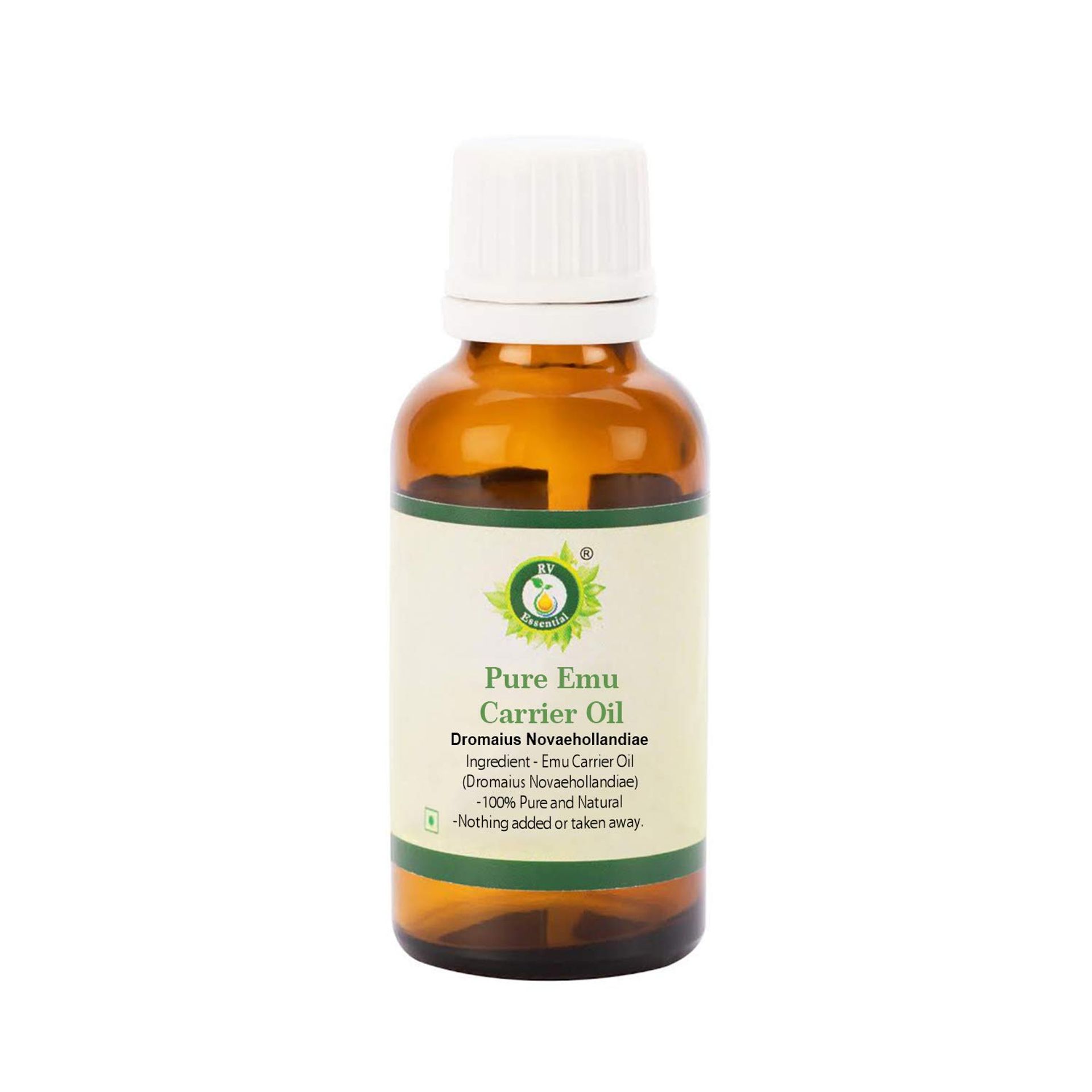 R V Essential Pure Emu Carrier Oil 50ml (1.69oz)- Dromaius Novaehollandiae