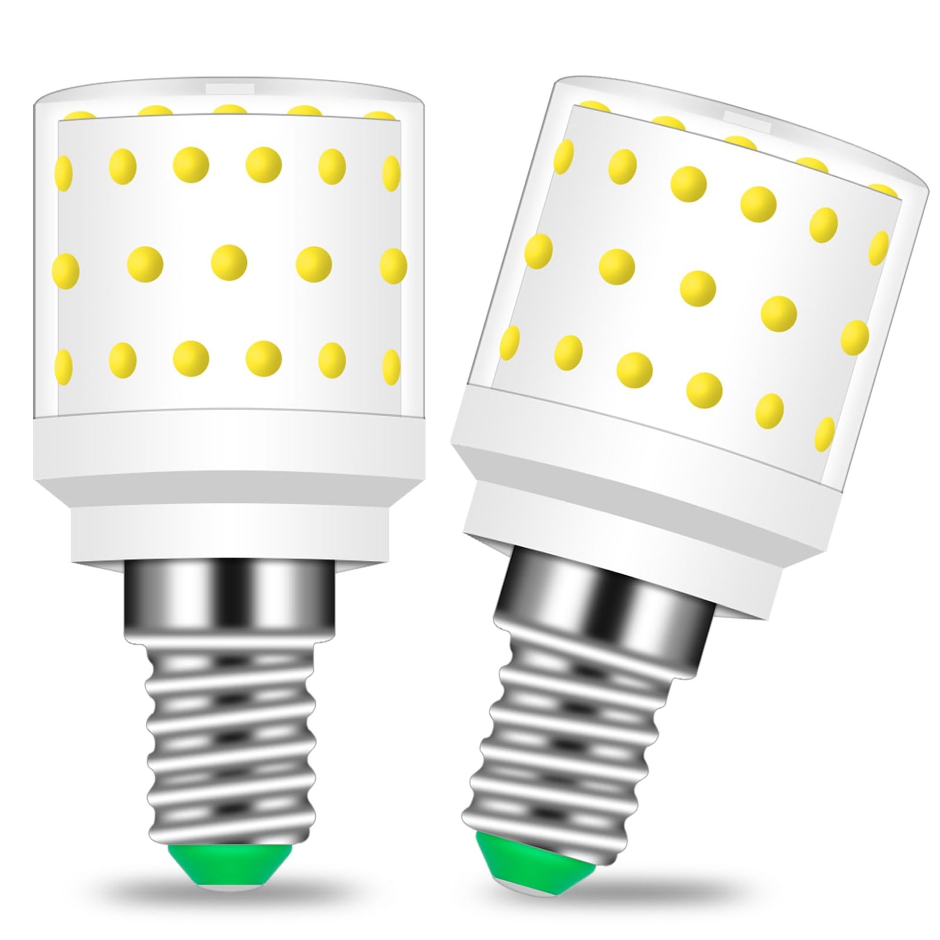 XIMNCHNI E14 LED Bulb 6W, E14 Small Edison Screw Light Bulbs, Cool White 6000K, 60W Incandescent Equivalent, 800LM Non-Dimmable, 230V, SES Corn Light Bulbs for Home Lighting, Pack of 2