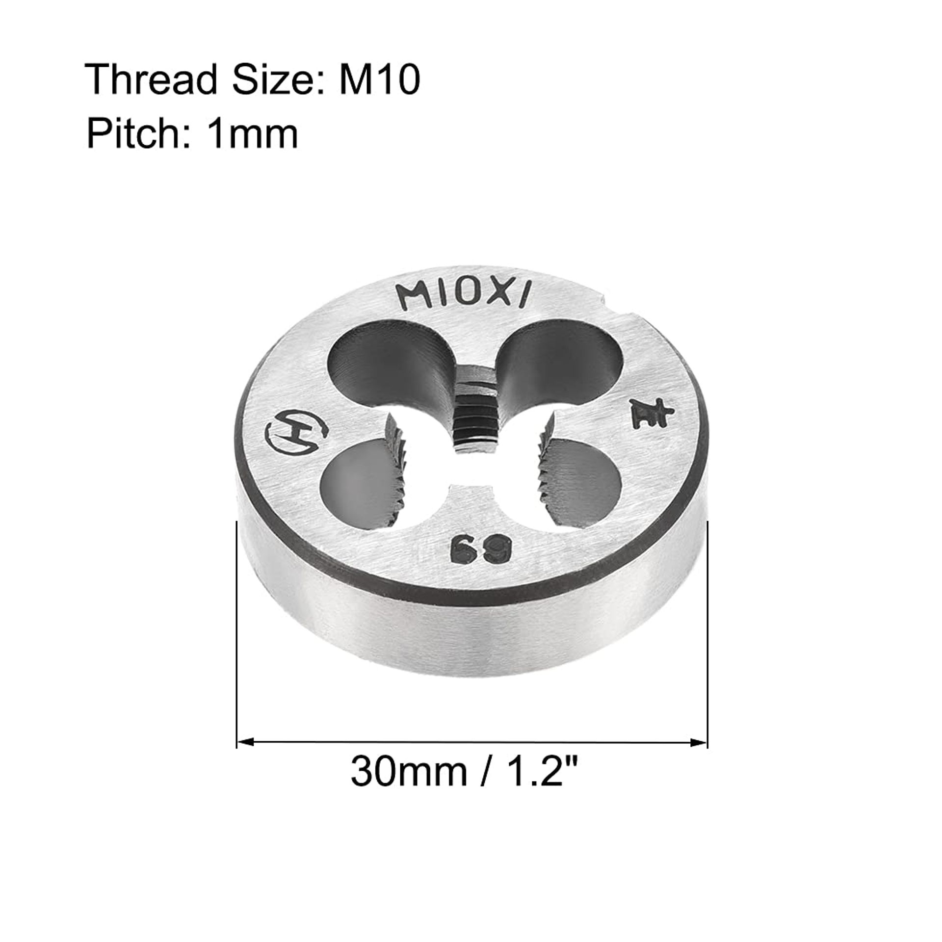 Sourcing Map M10 X 1 Metric Round Die, Machine Thread Left Hand Threading